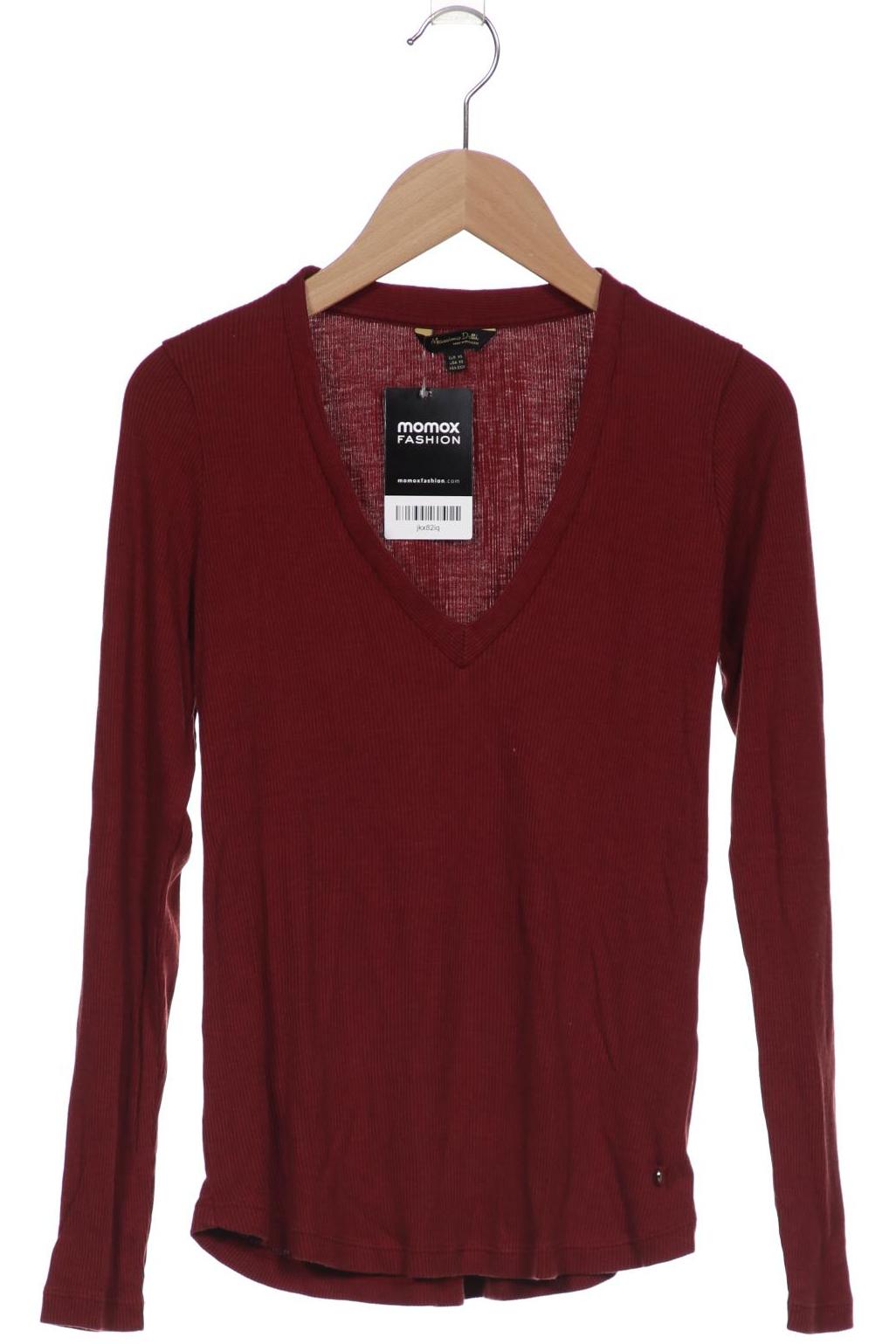 

Massimo Dutti Damen Langarmshirt, bordeaux