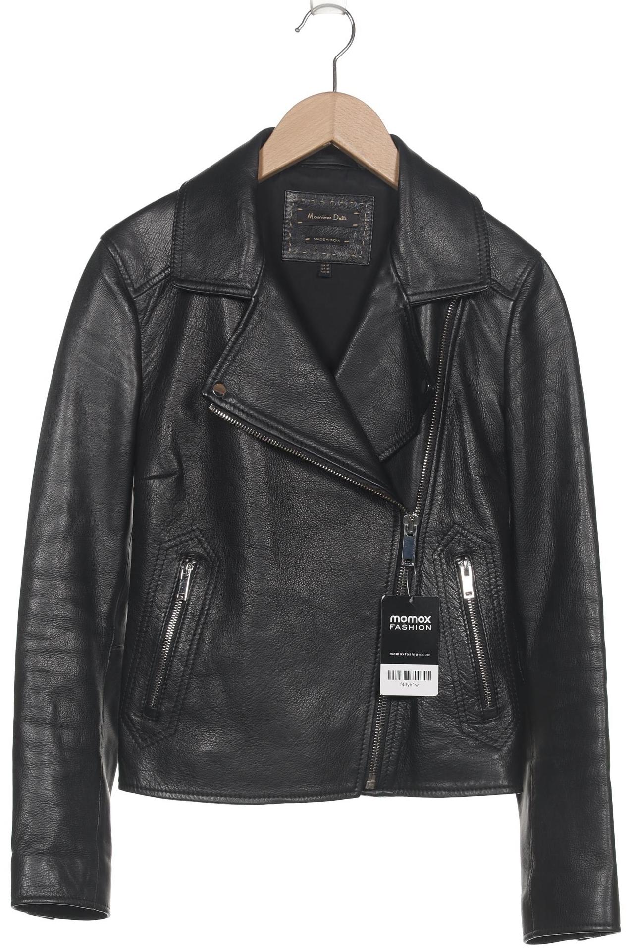 

Massimo Dutti Damen Jacke, schwarz, Gr. 34