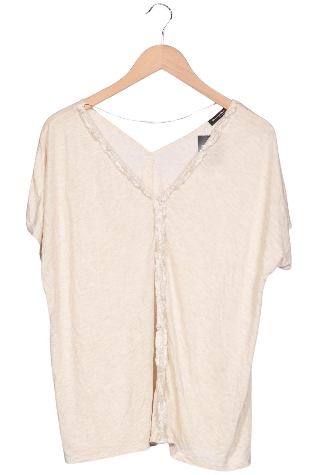 

Massimo Dutti Damen T-Shirt, beige, Gr. 44