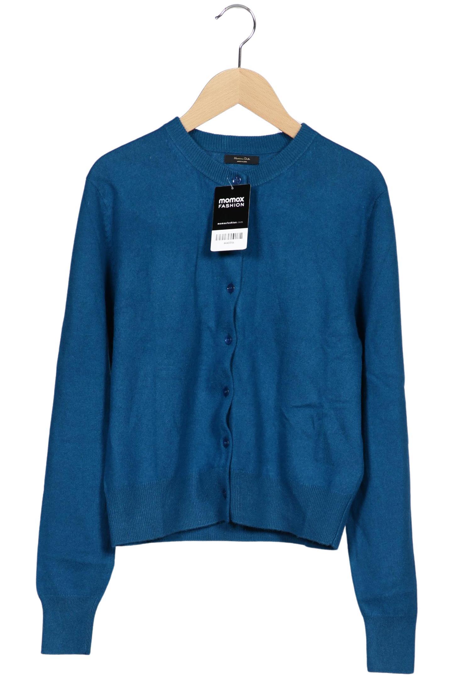 

Massimo Dutti Damen Strickjacke, blau, Gr. 36