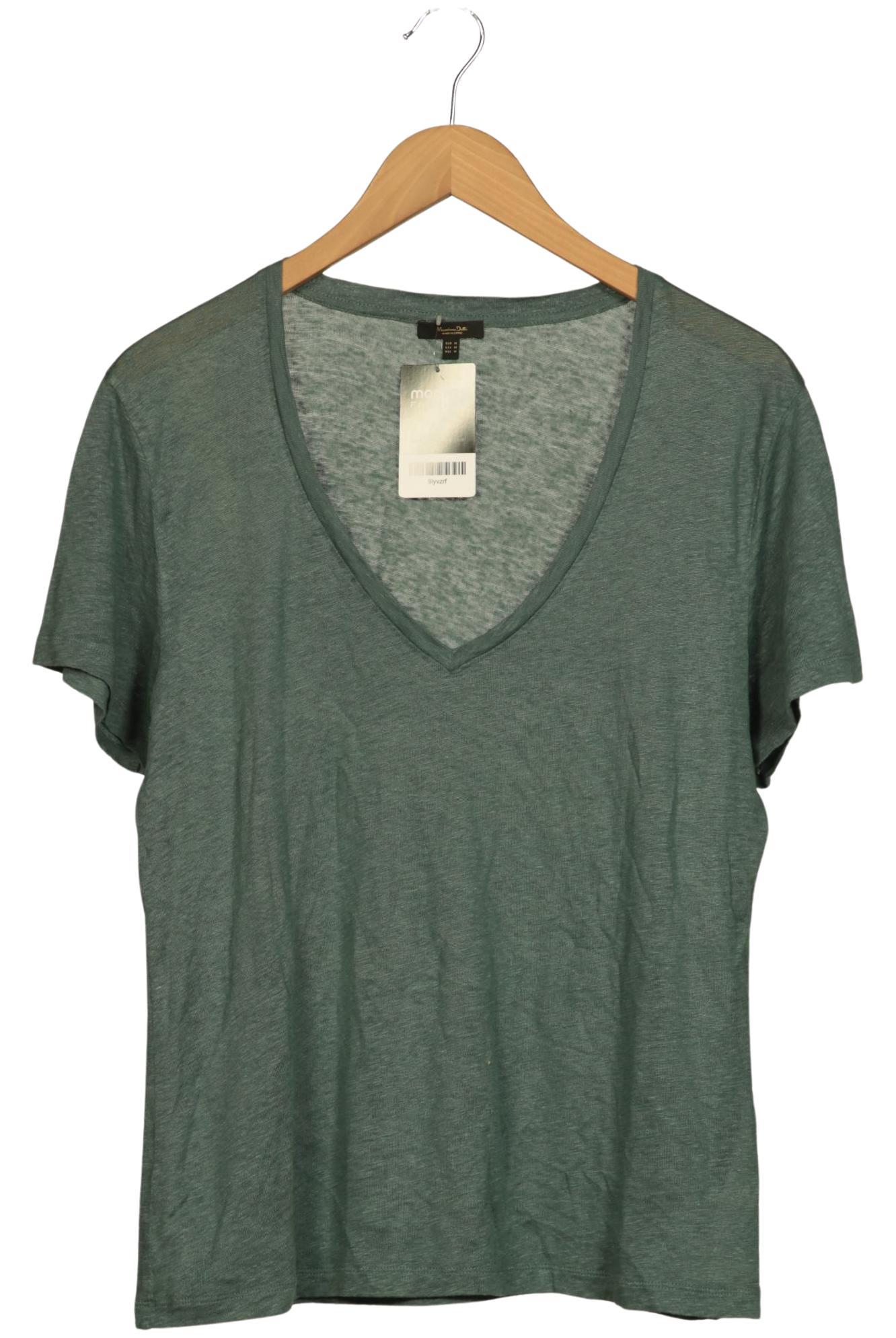 

Massimo Dutti Damen T-Shirt, grün, Gr. 38