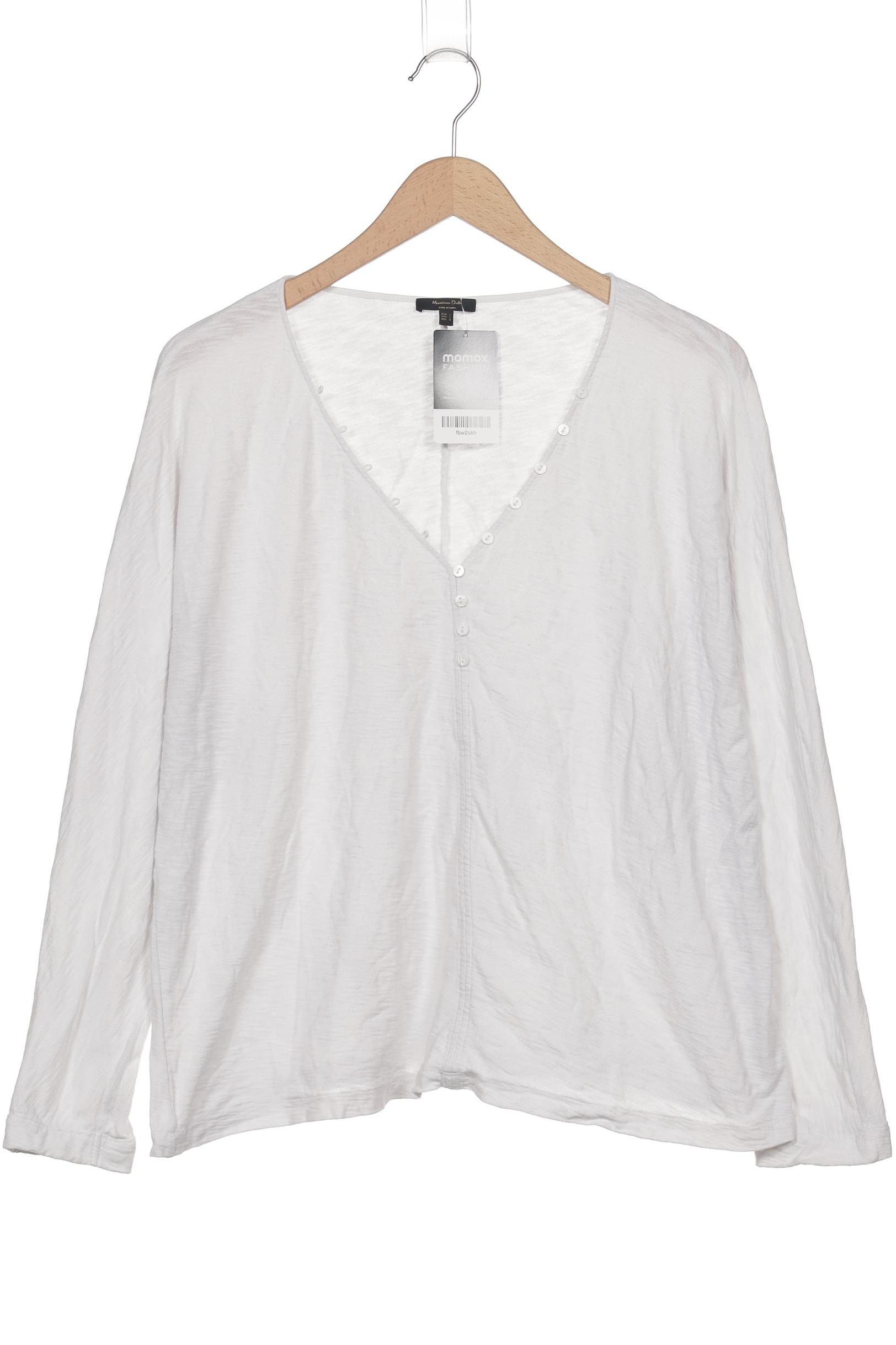 

Massimo Dutti Damen Langarmshirt, weiß, Gr. 42