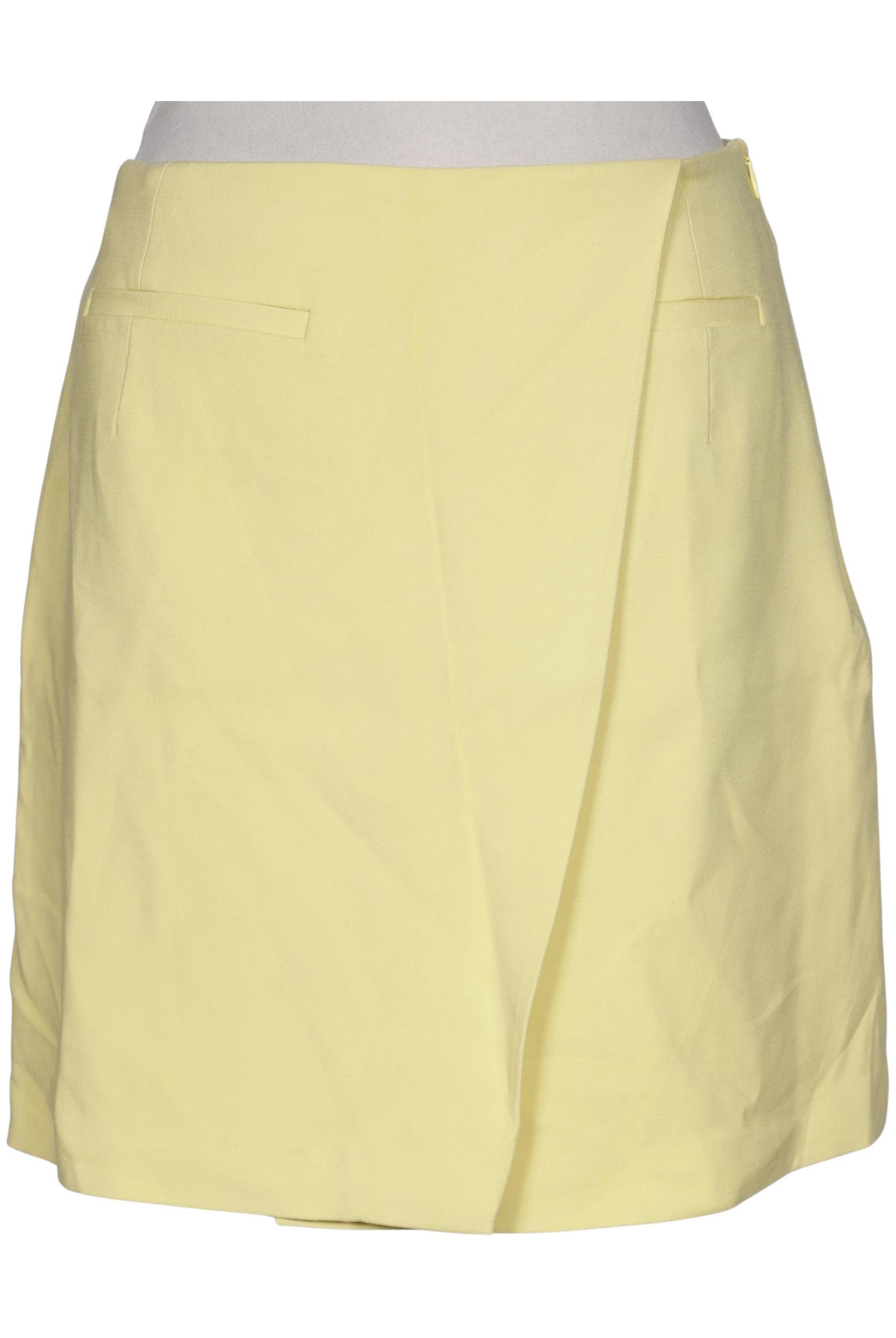 

Massimo Dutti Damen Rock, gelb, Gr. 38