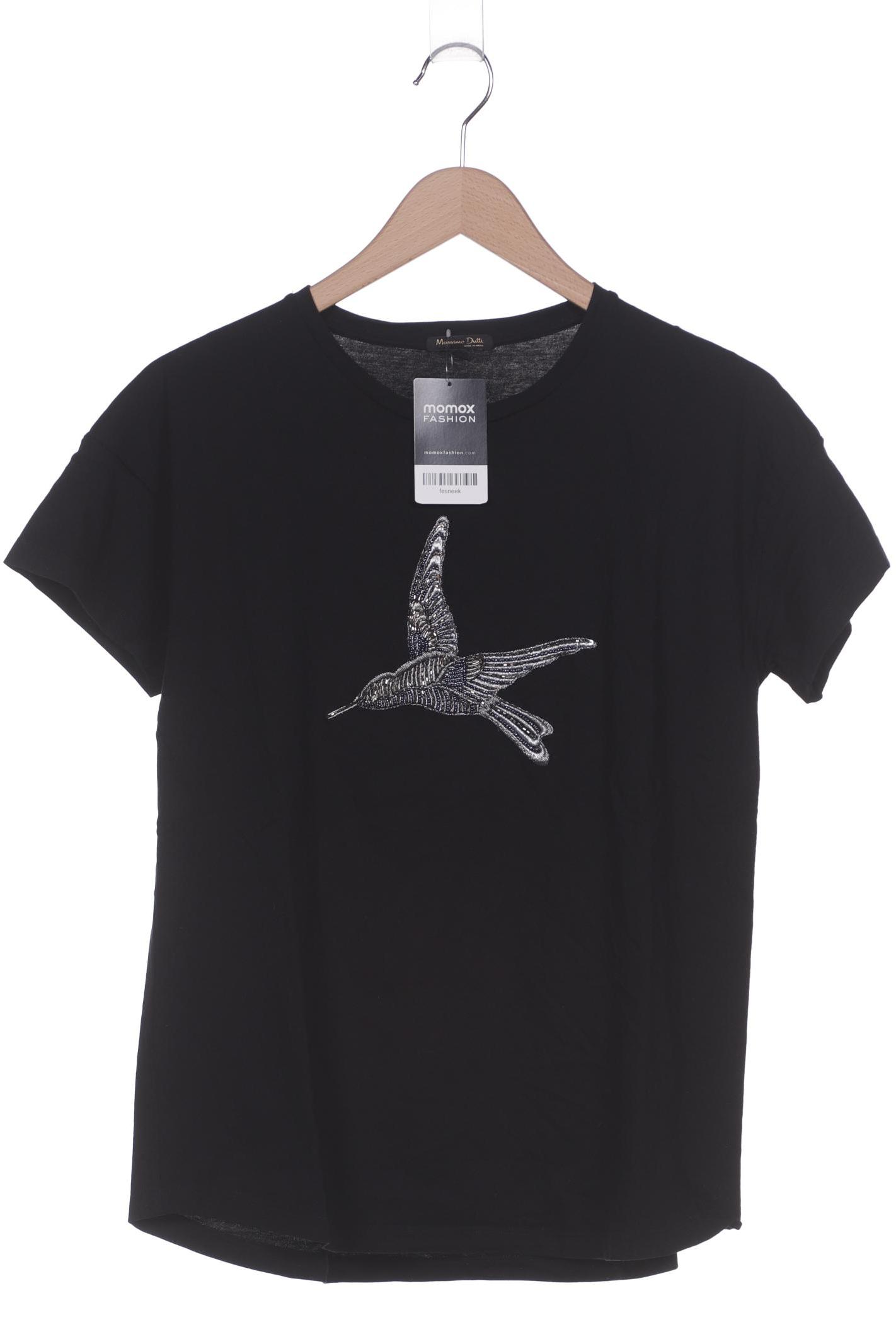 

Massimo Dutti Damen T-Shirt, schwarz, Gr. 42