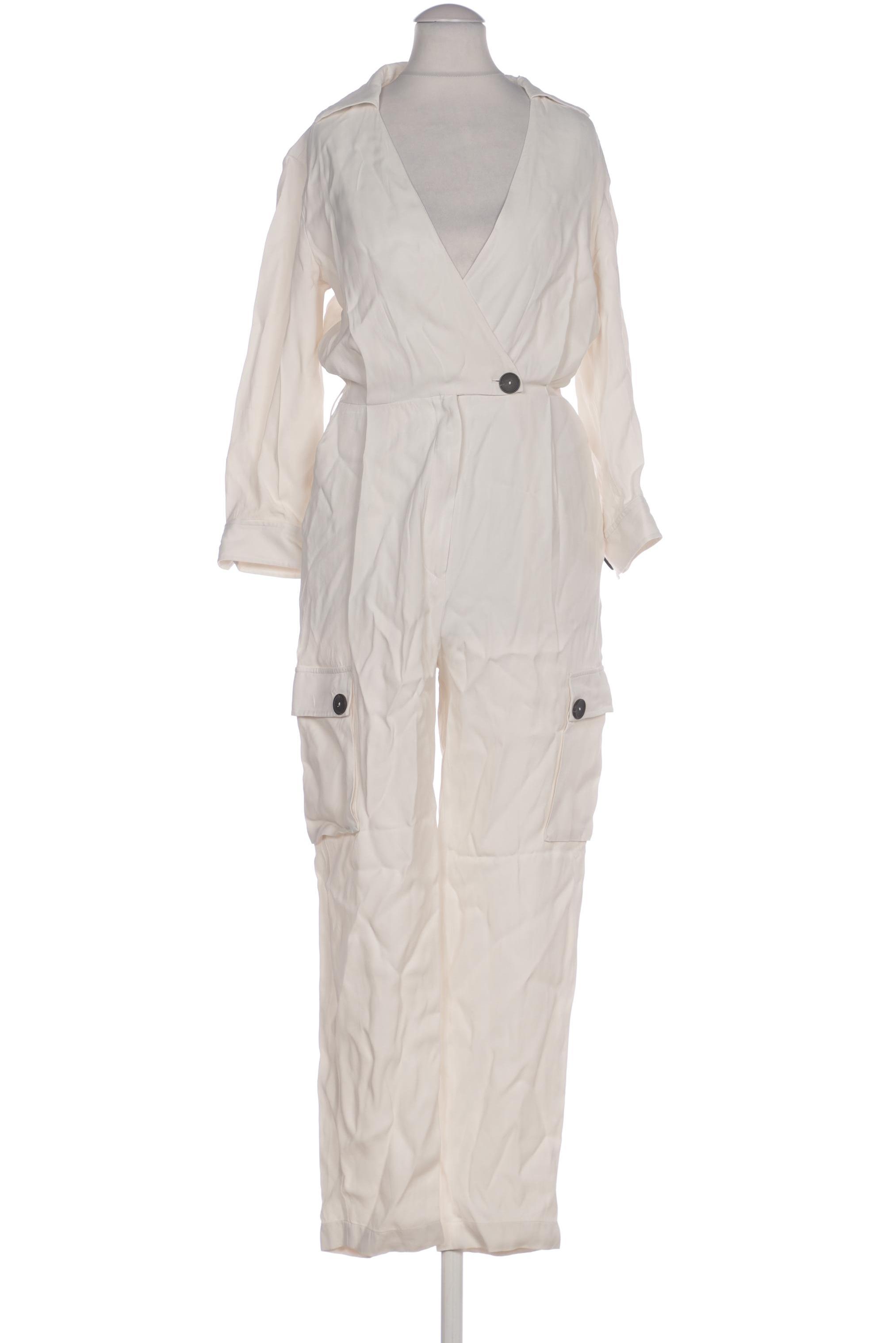 

Massimo Dutti Damen Jumpsuit/Overall, cremeweiß, Gr. 34