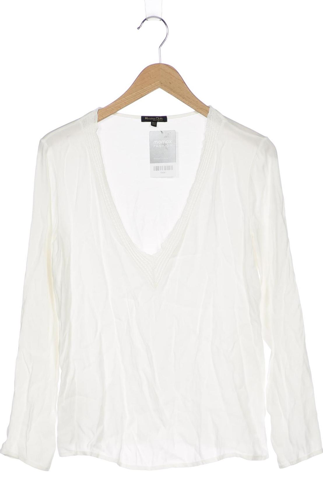 

Massimo Dutti Damen Langarmshirt, cremeweiß