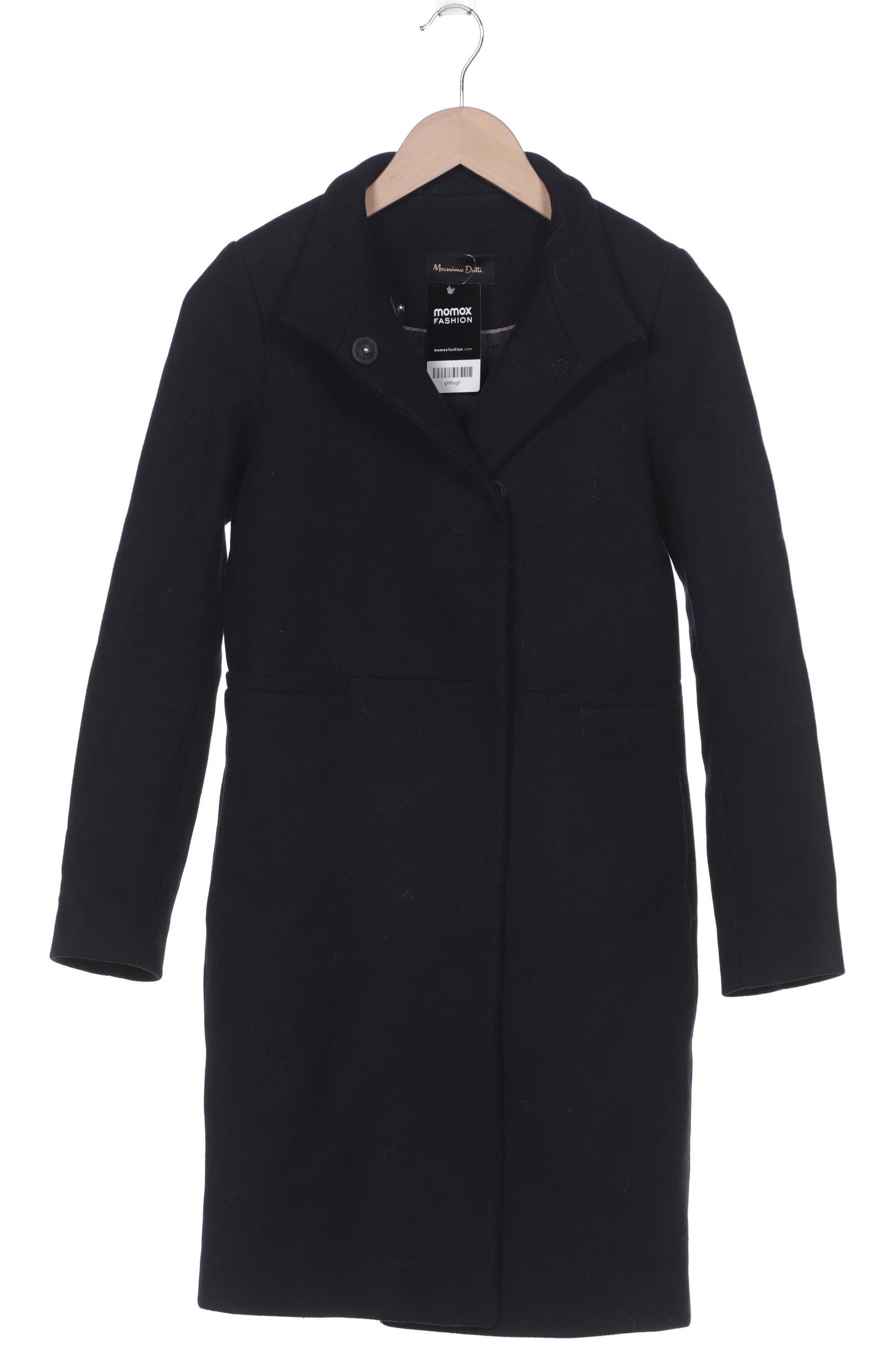 

Massimo Dutti Damen Mantel, marineblau, Gr. 34