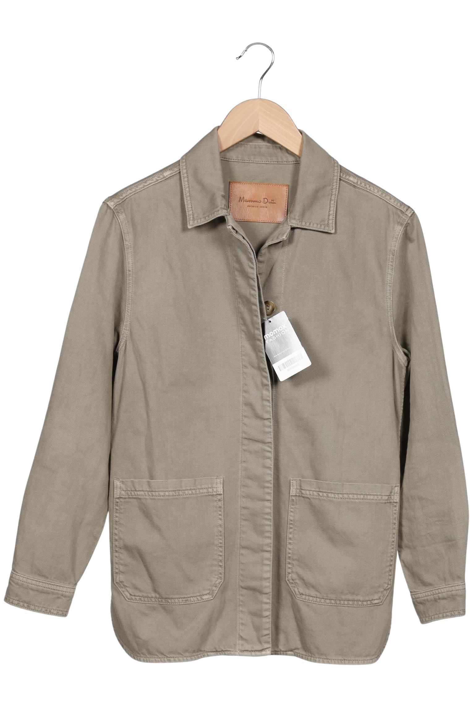 

Massimo Dutti Damen Jacke, grün, Gr. 36