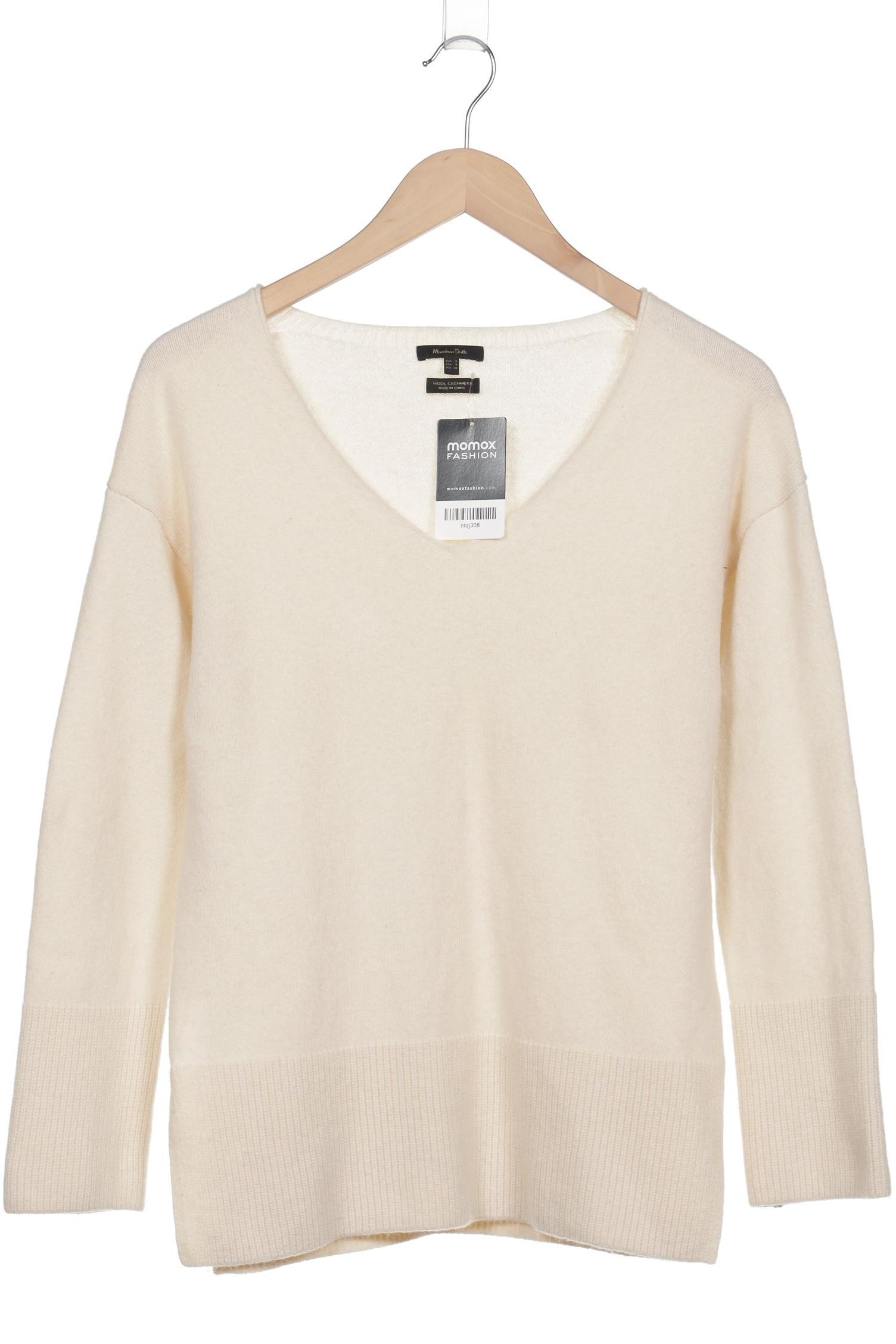 

Massimo Dutti Damen Pullover, cremeweiß, Gr. 36