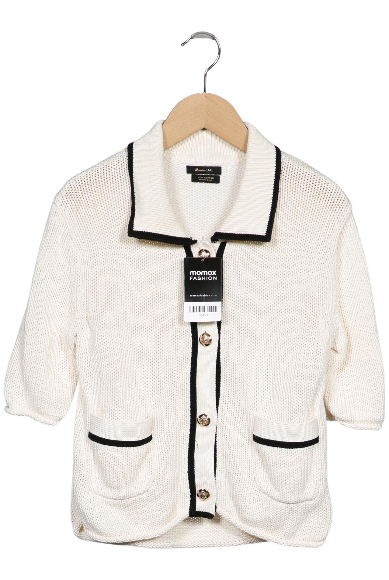 

Massimo Dutti Damen Strickjacke, cremeweiß, Gr. 34