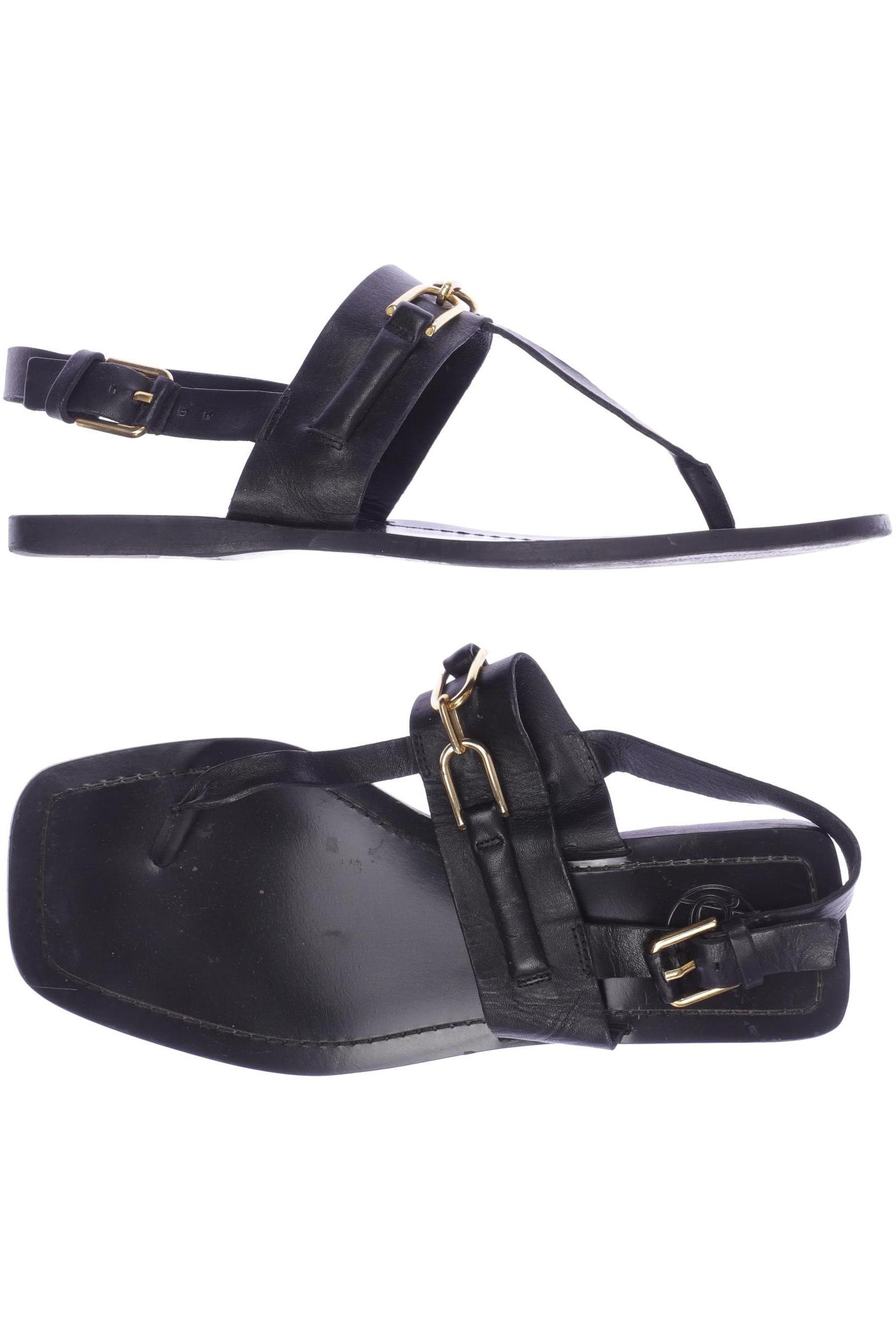 

Massimo Dutti Damen Sandale, schwarz, Gr. 36