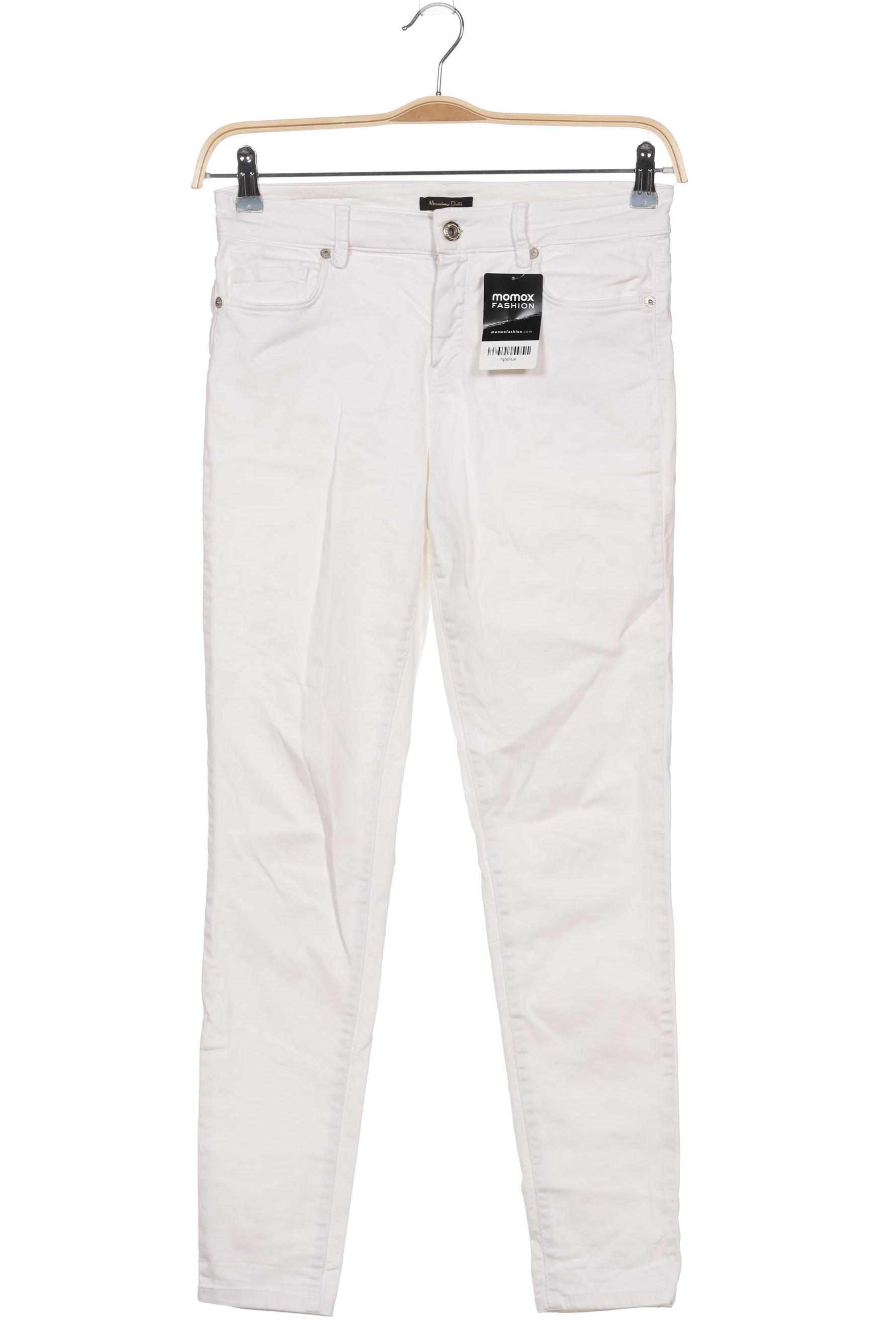 

Massimo Dutti Damen Jeans, weiß, Gr. 40