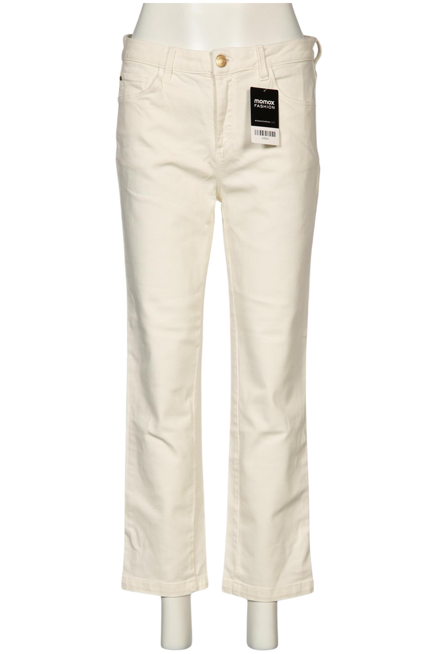 

Massimo Dutti Damen Jeans, cremeweiß, Gr. 38