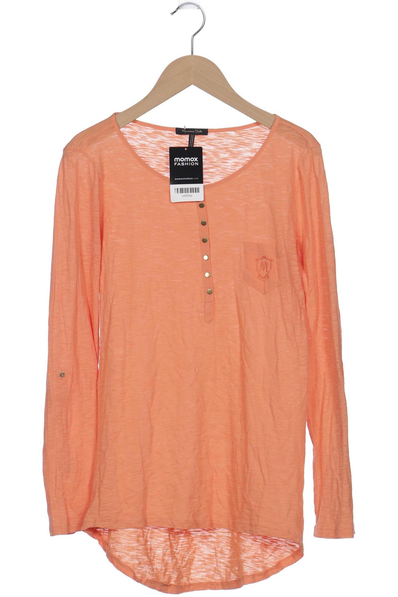 

Massimo Dutti Damen Langarmshirt, orange, Gr. 42