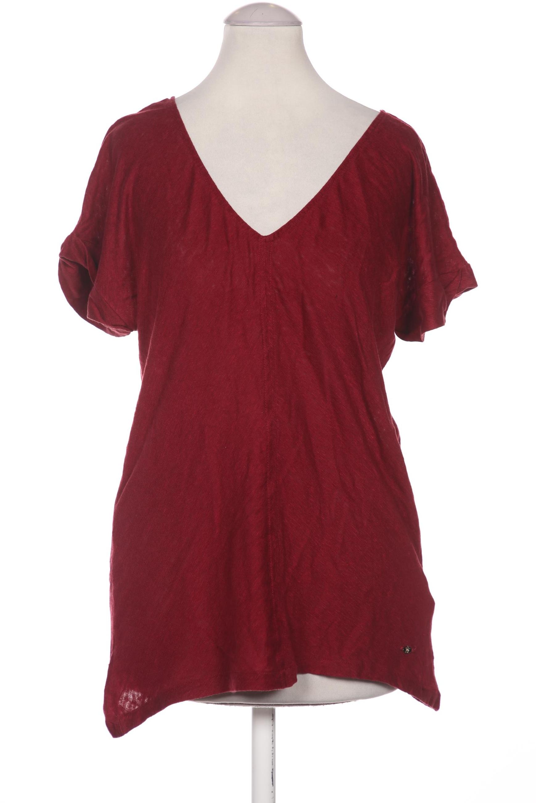 

Massimo Dutti Damen T-Shirt, bordeaux, Gr. 36