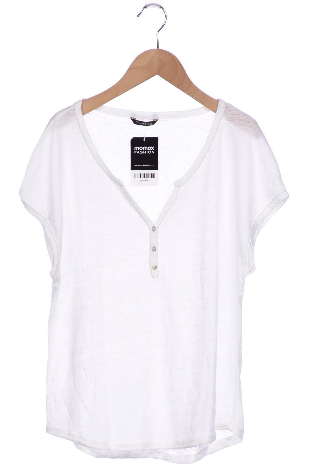 

Massimo Dutti Damen T-Shirt, cremeweiß, Gr. 36
