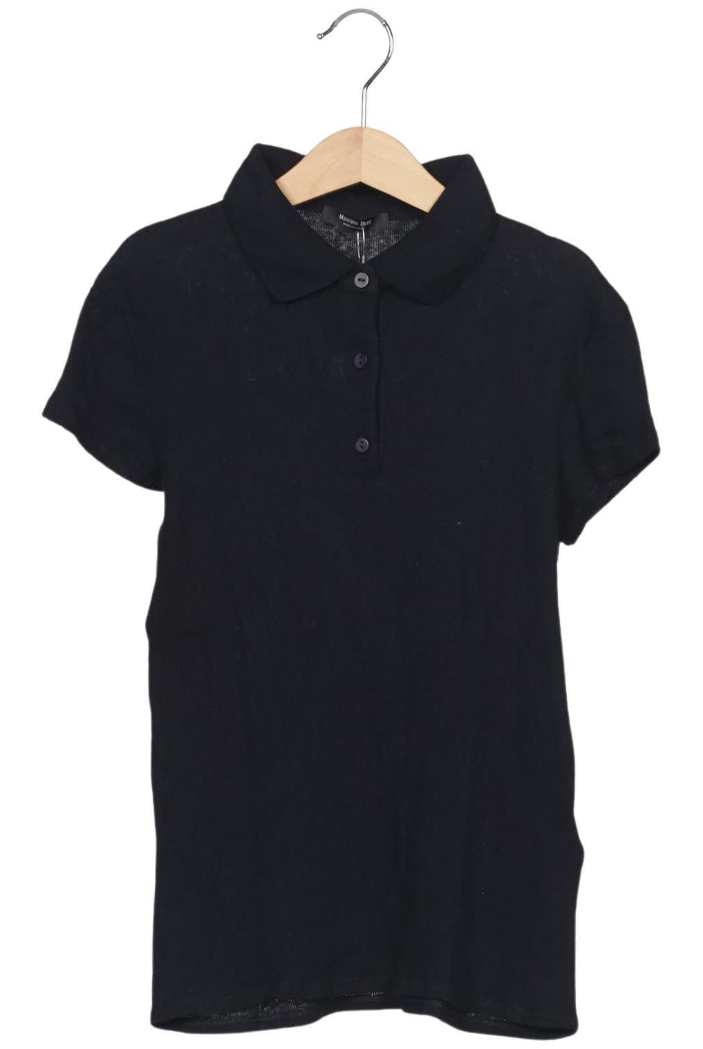 

Massimo Dutti Damen Poloshirt, schwarz, Gr. 34
