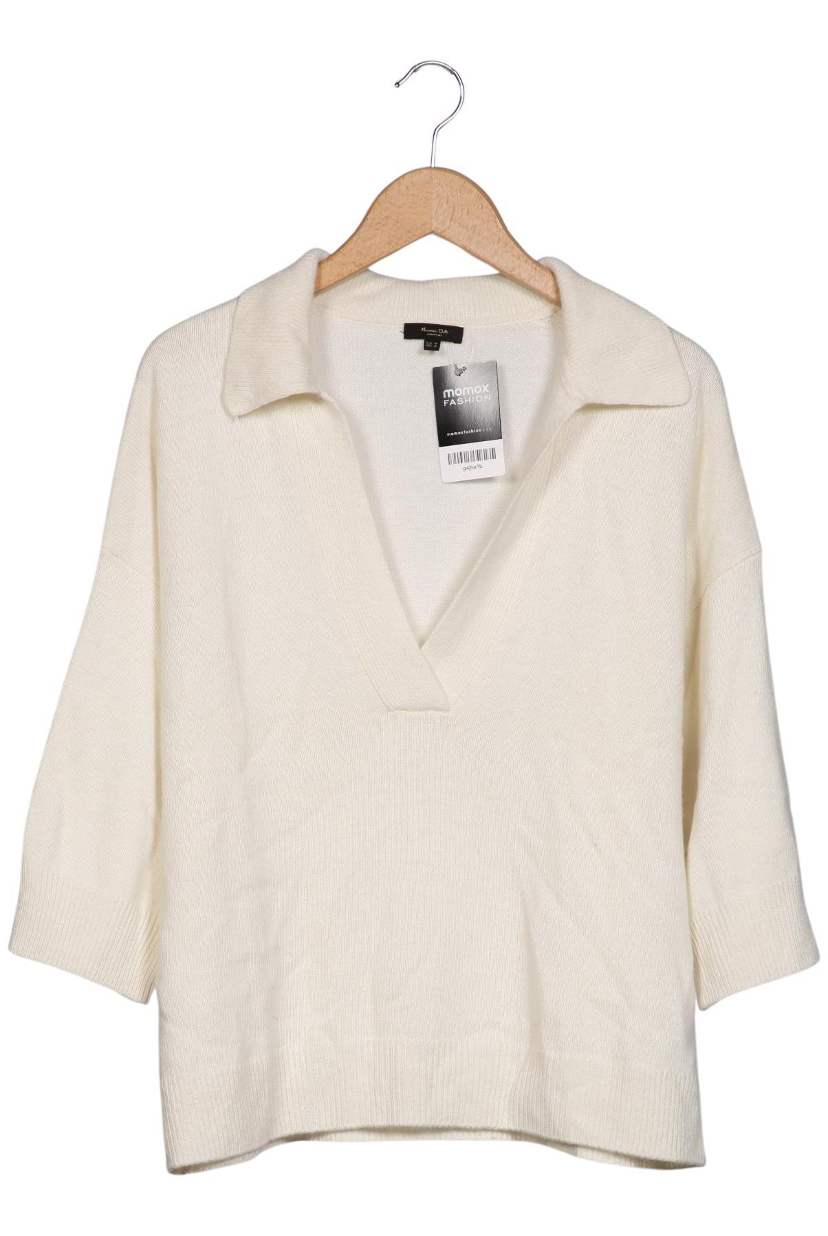 

Massimo Dutti Damen Pullover, cremeweiß, Gr. 38