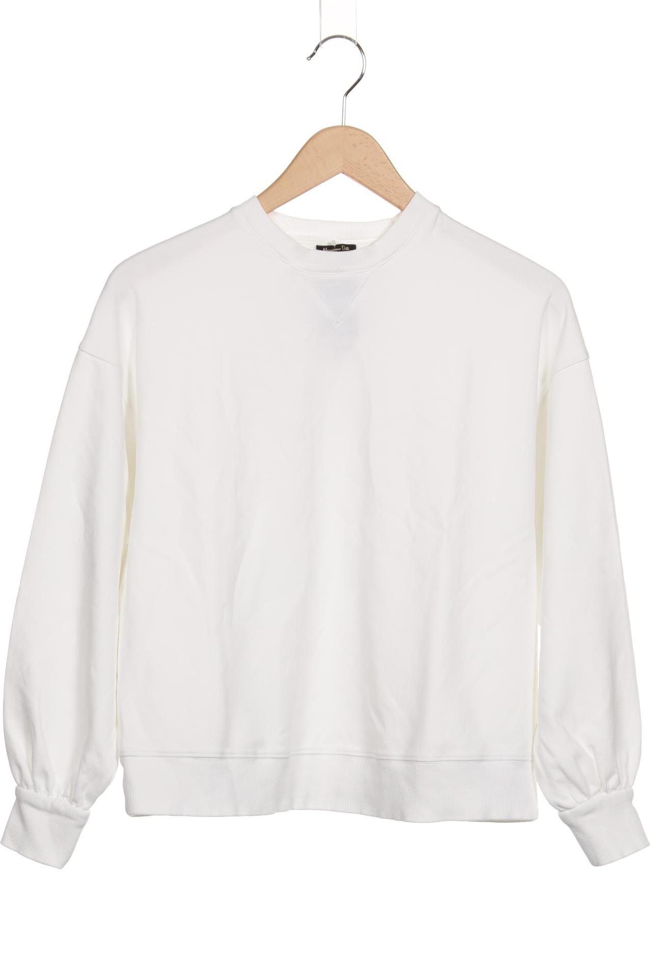 

Massimo Dutti Damen Sweatshirt, weiß, Gr. 36