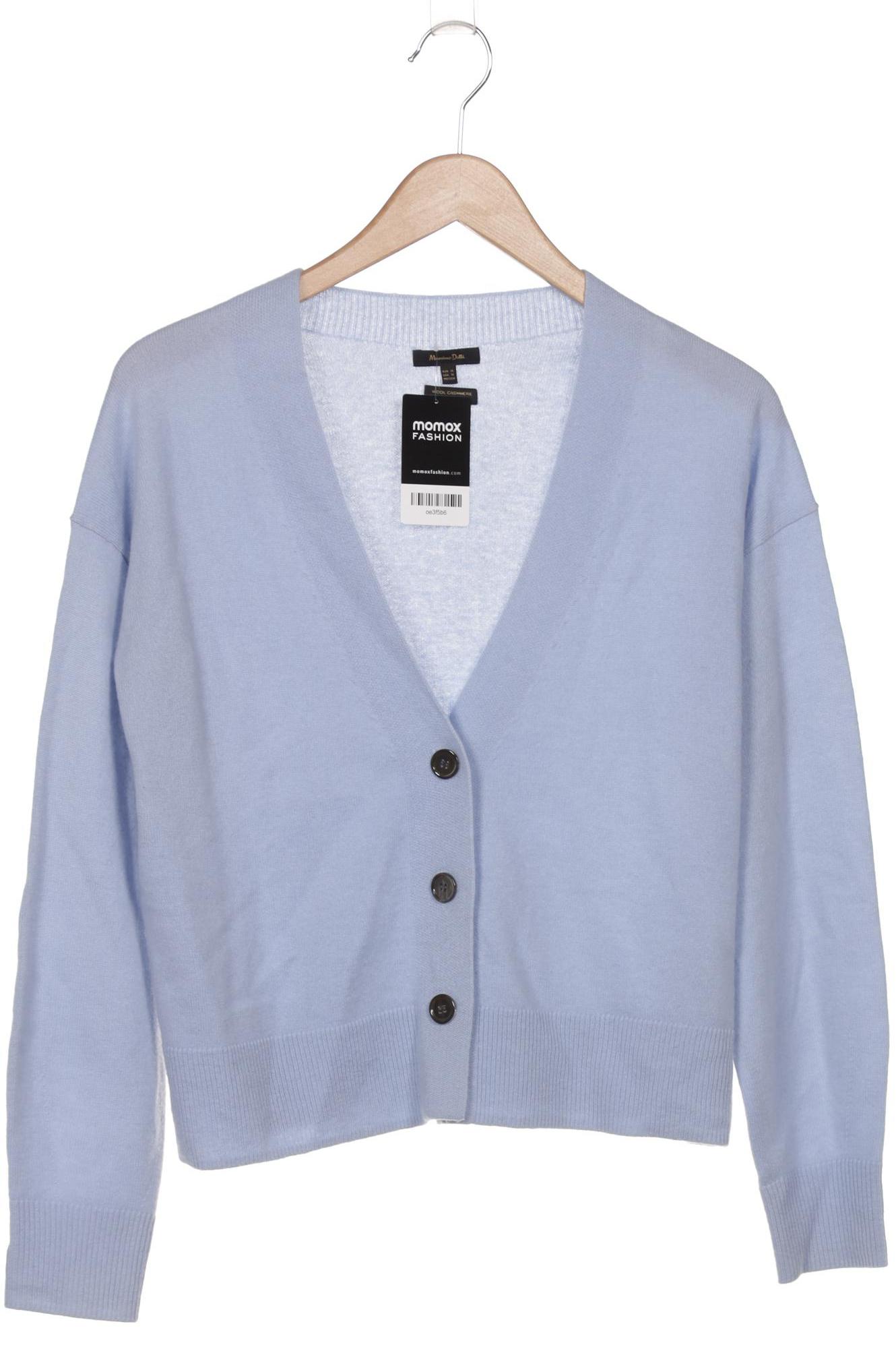 

Massimo Dutti Damen Strickjacke, blau, Gr. 34