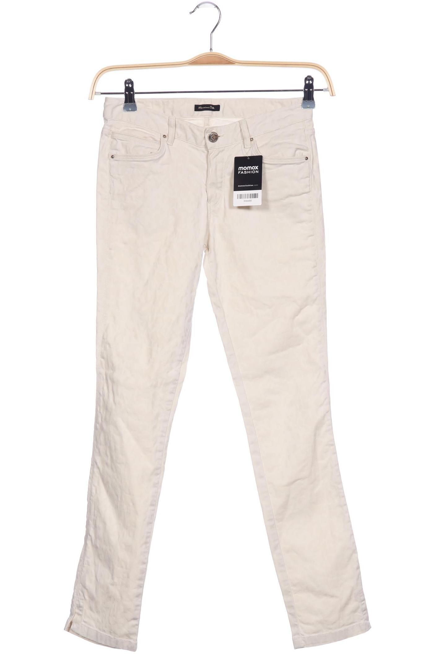 

Massimo Dutti Damen Stoffhose, cremeweiß, Gr. 34