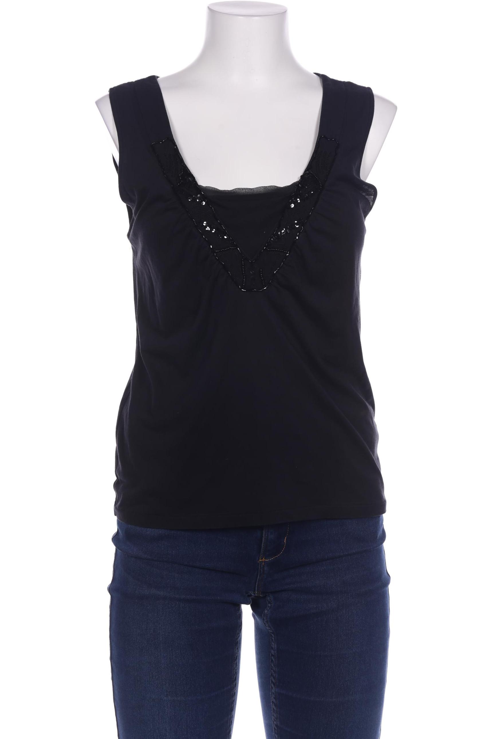 

Massimo Dutti Damen Top, schwarz, Gr. 42