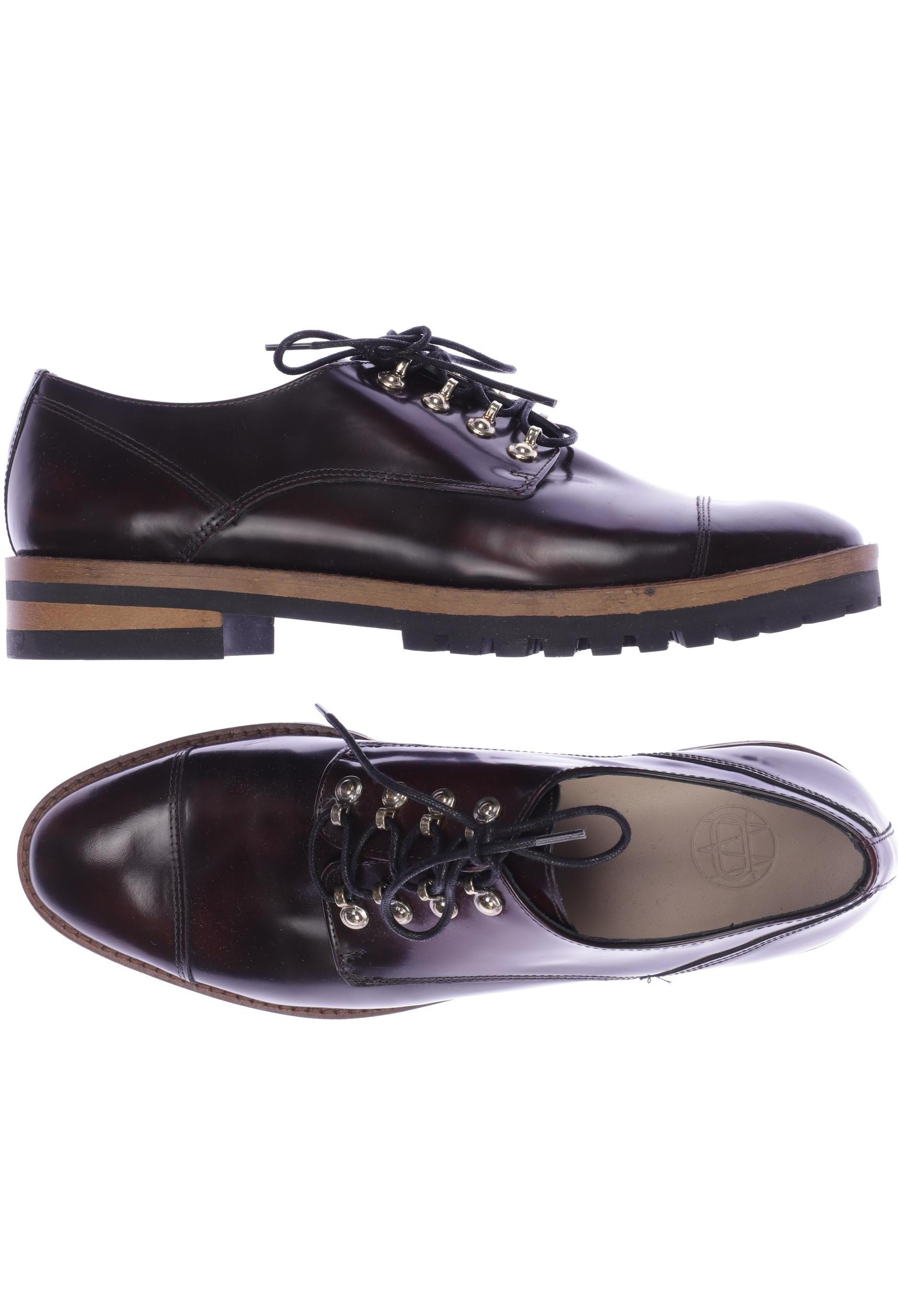 

Massimo Dutti Damen Halbschuh, bordeaux, Gr. 42