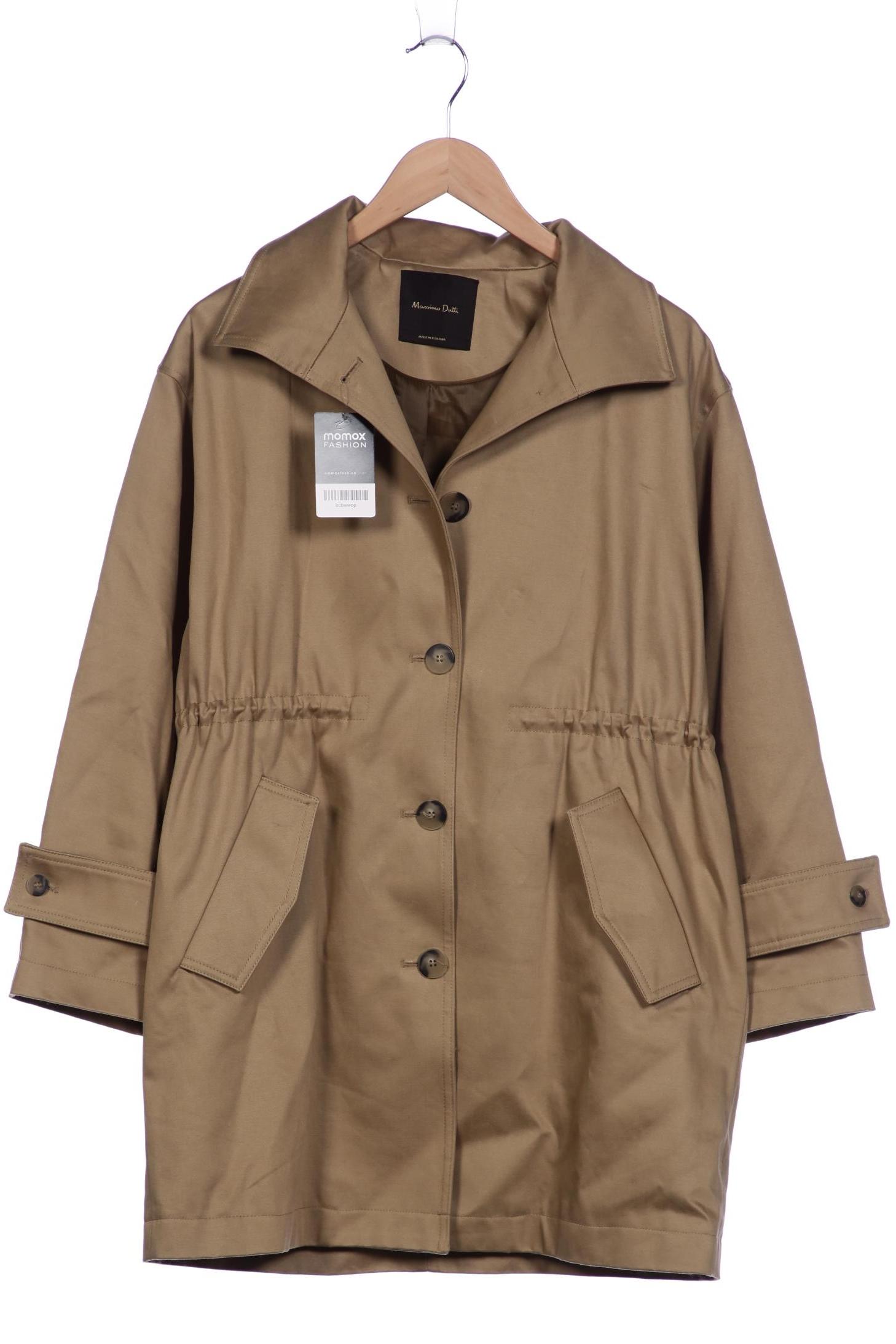 

Massimo Dutti Damen Mantel, grün, Gr. 36