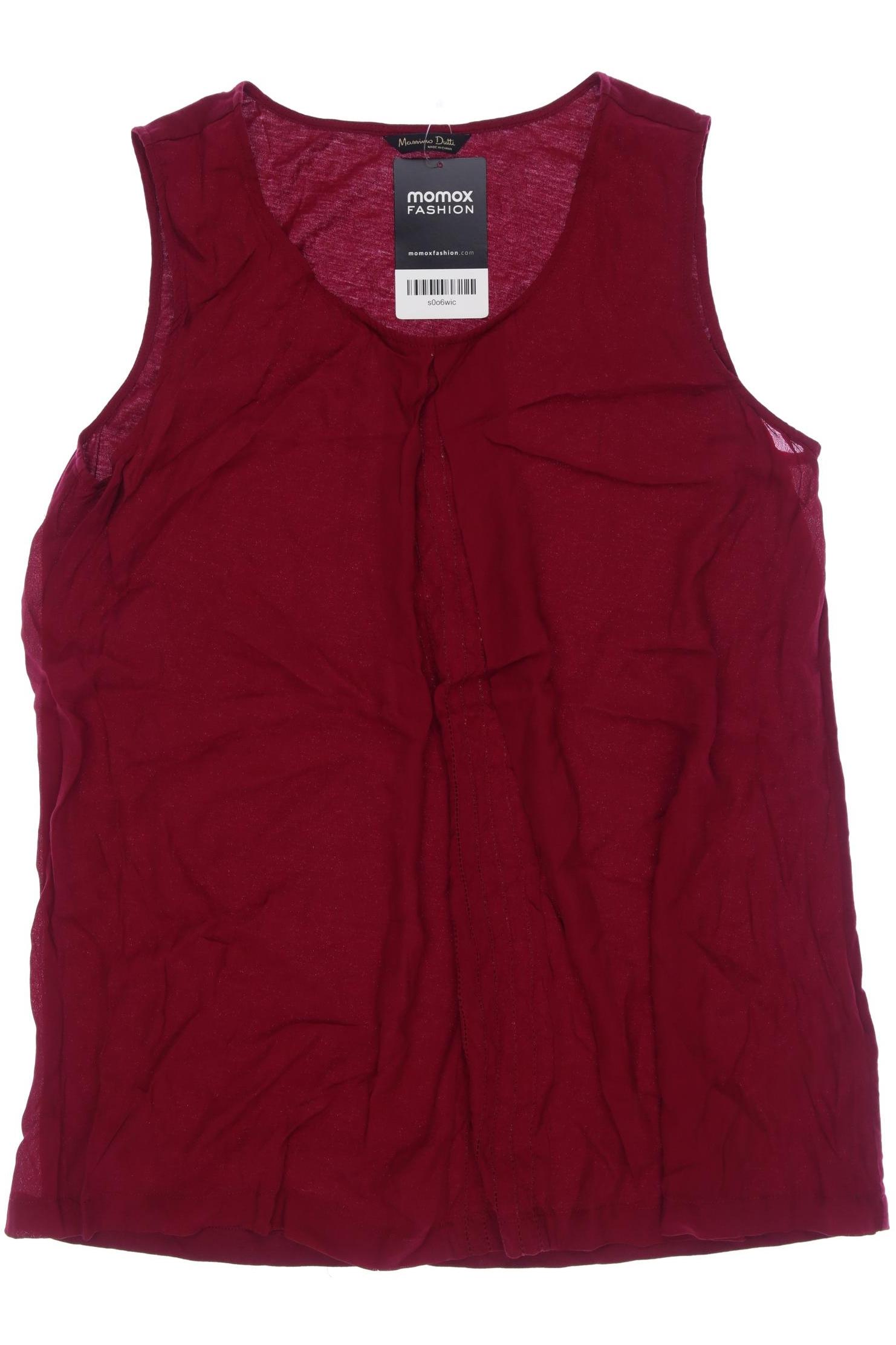 

Massimo Dutti Damen Top, bordeaux, Gr. 42