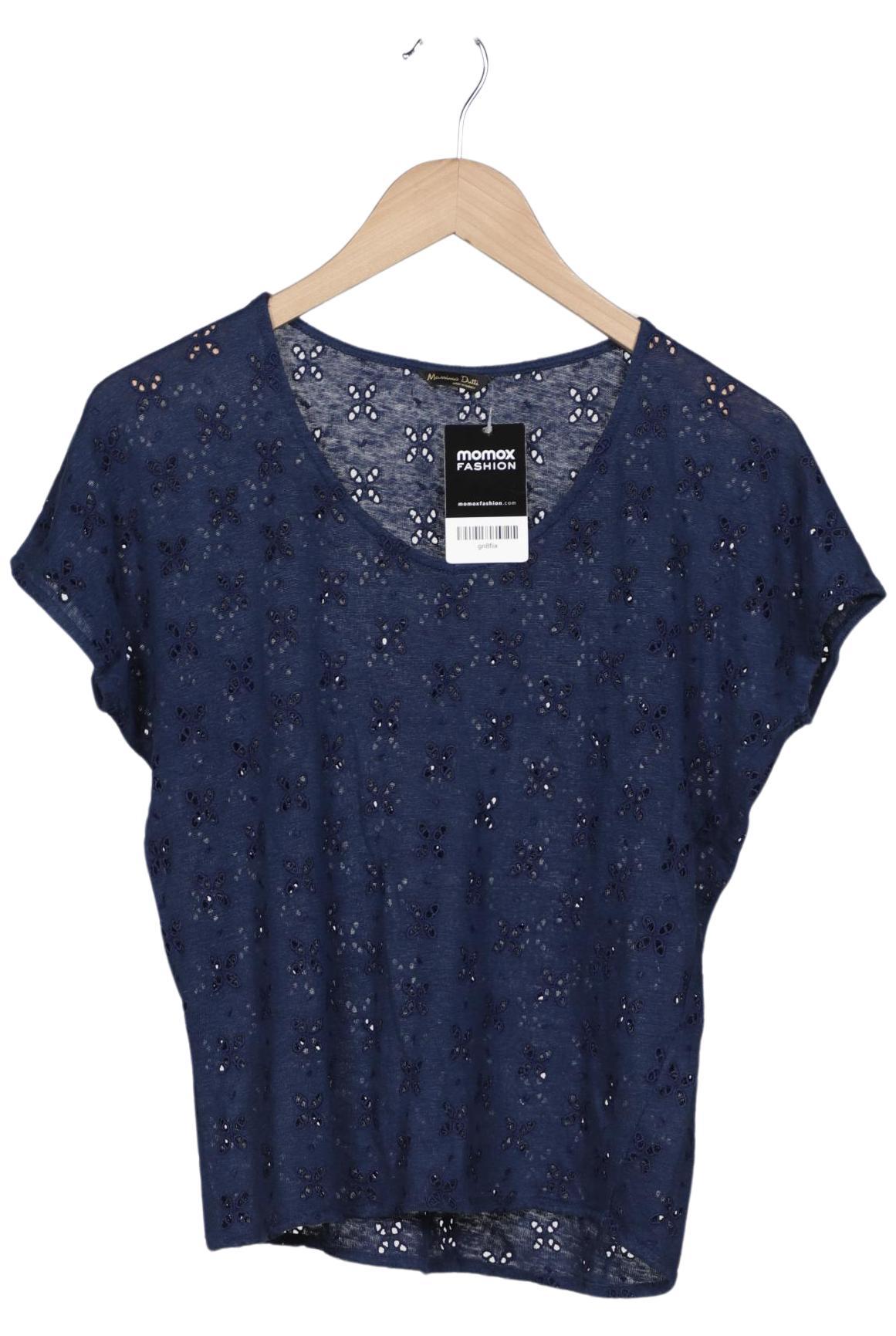 

Massimo Dutti Damen T-Shirt, marineblau, Gr. 36