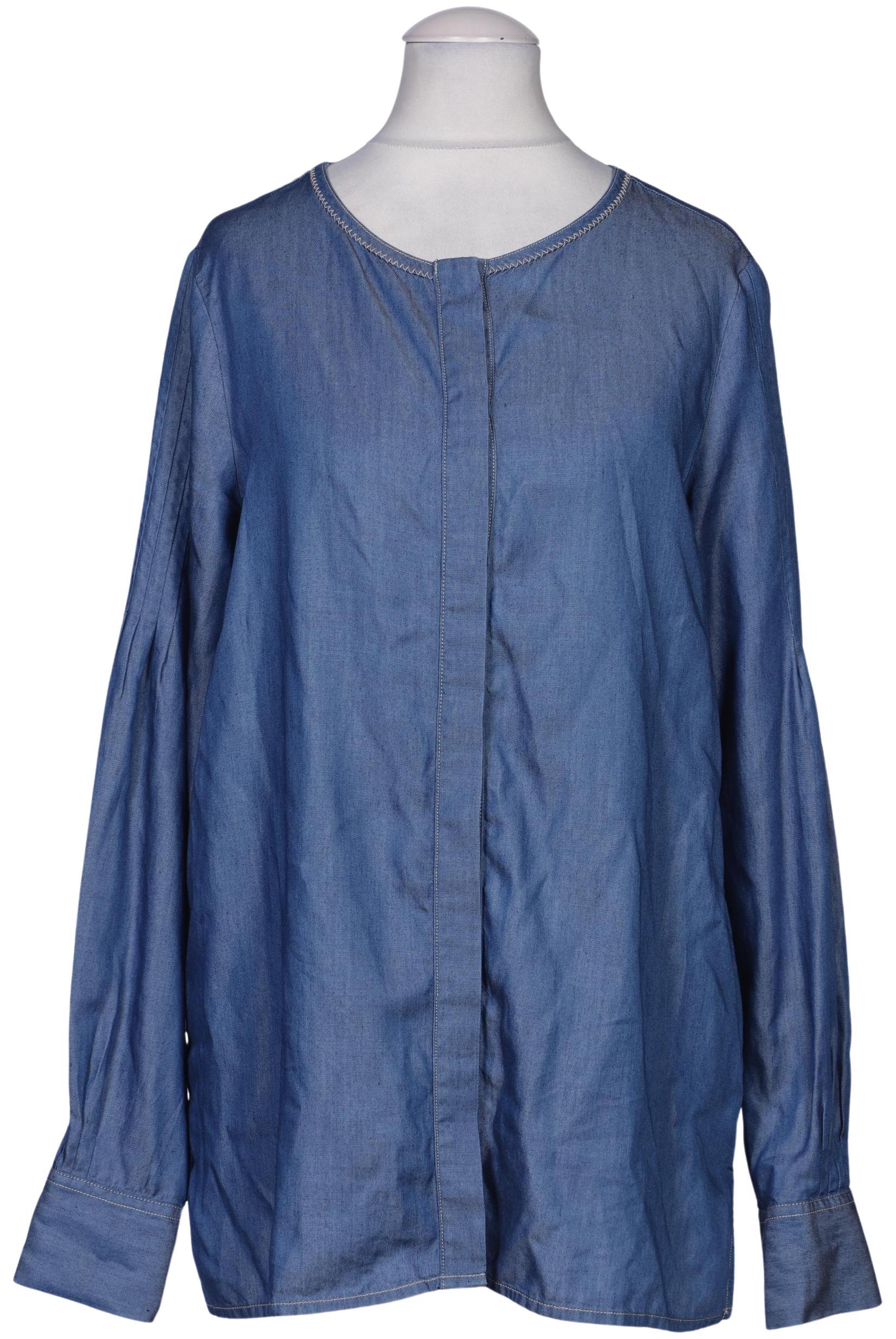 

Massimo Dutti Damen Bluse, blau, Gr. 34