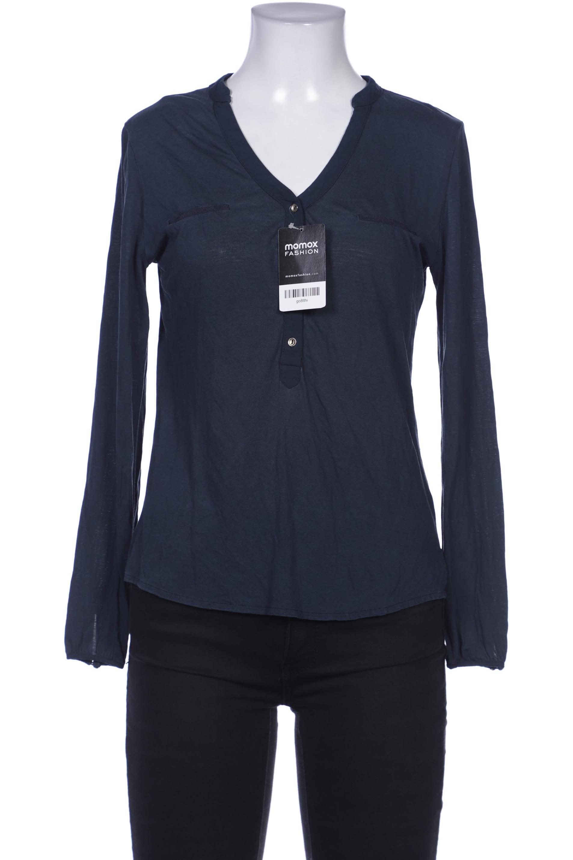 

Massimo Dutti Damen Langarmshirt, marineblau, Gr. 36