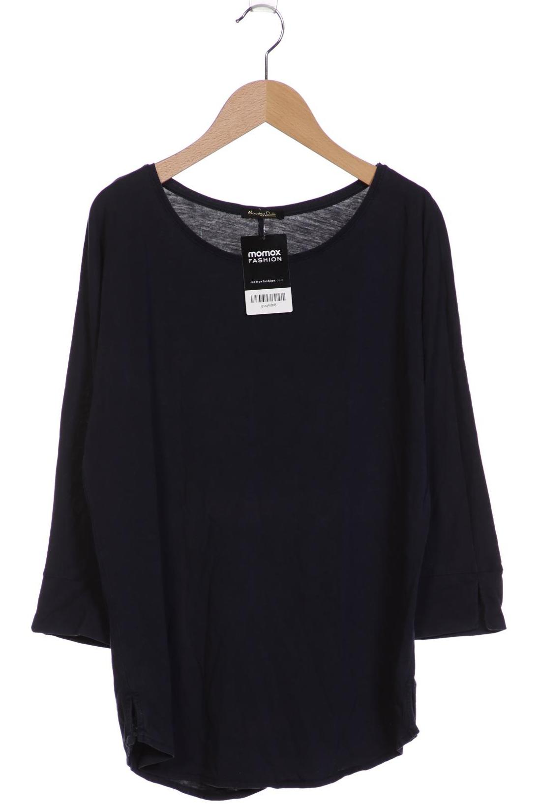 

Massimo Dutti Damen Langarmshirt, marineblau, Gr. 42