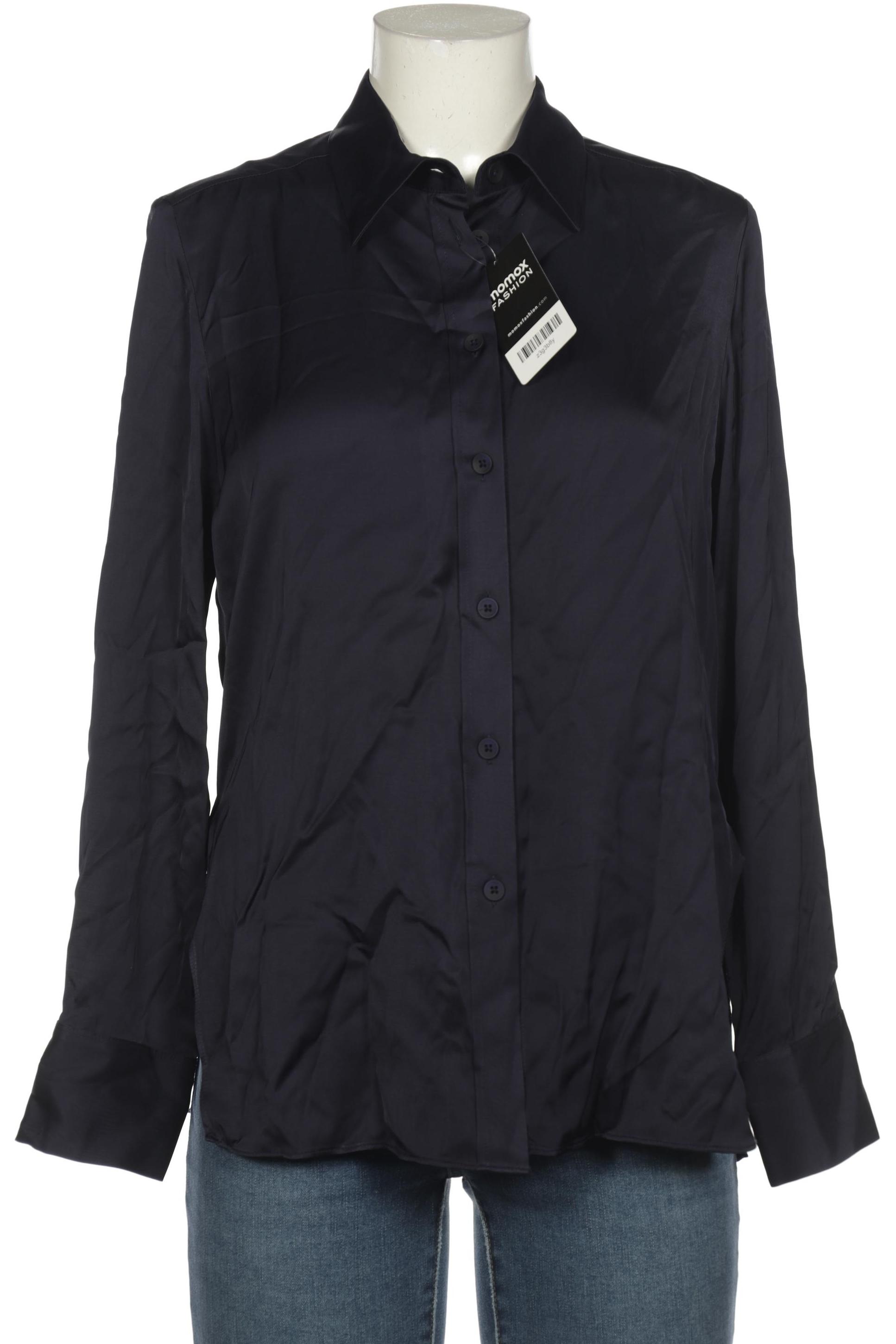 

Massimo Dutti Damen Bluse, marineblau, Gr. 36