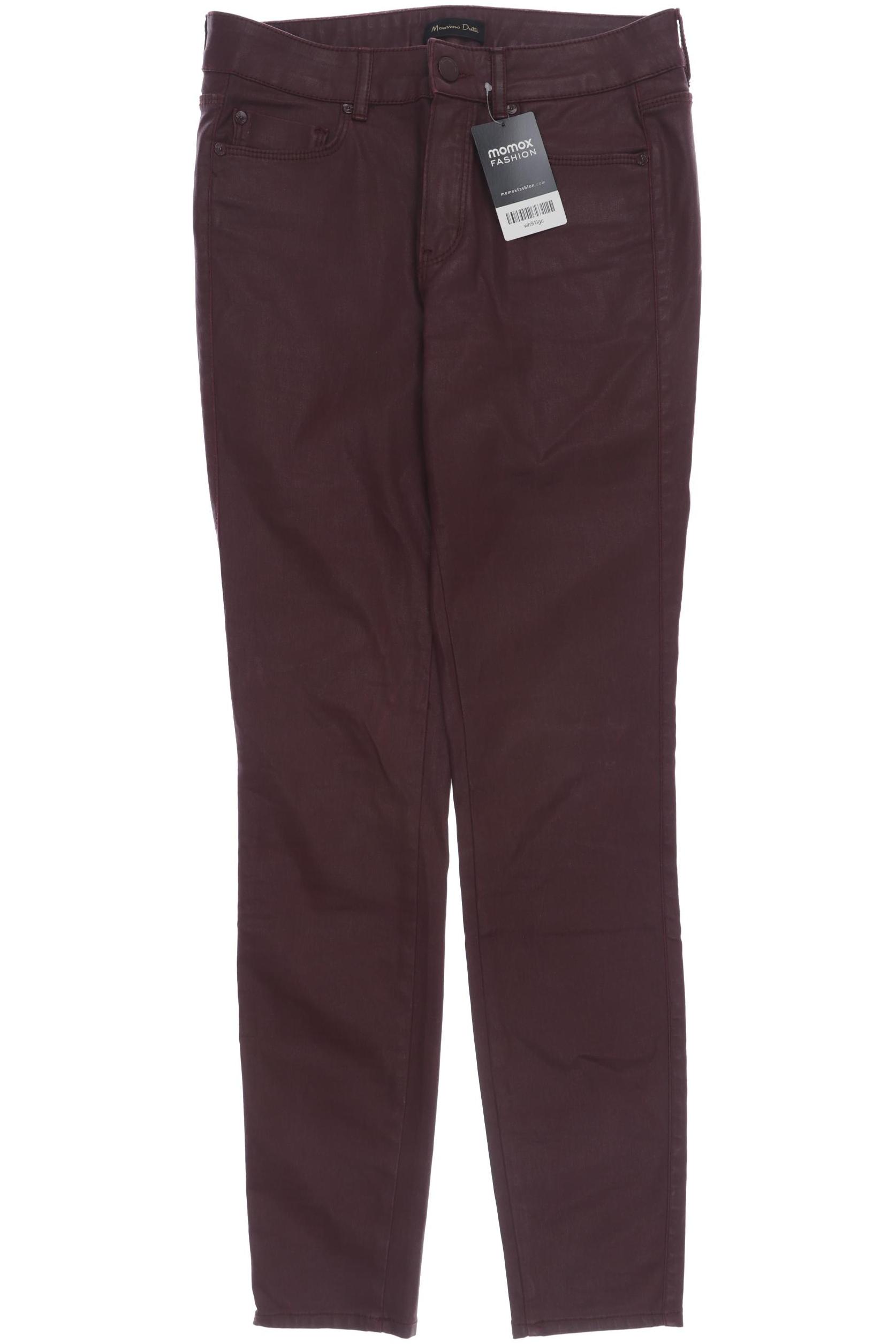 

Massimo Dutti Damen Jeans, bordeaux, Gr. 36