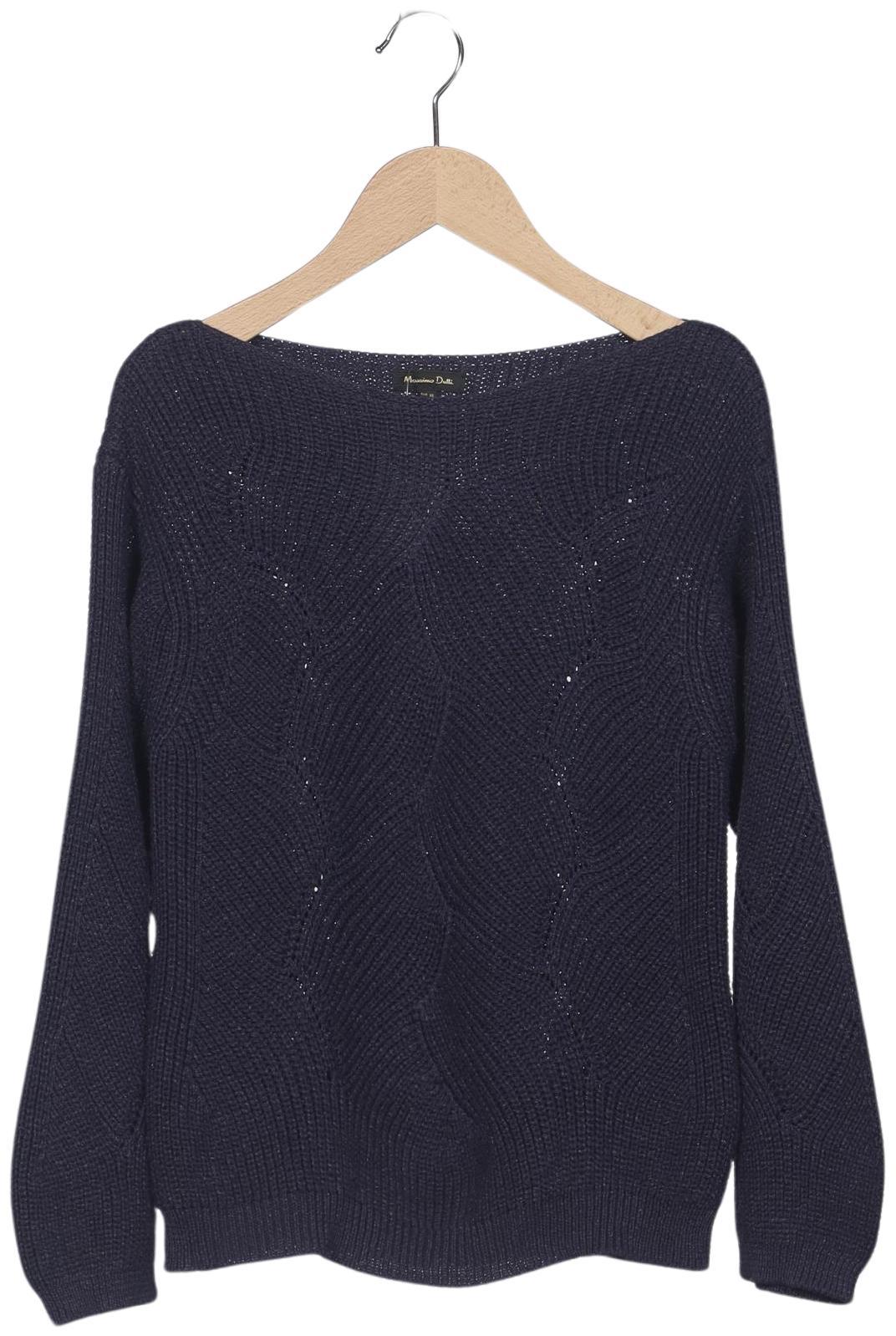 

Massimo Dutti Damen Pullover, marineblau, Gr. 34