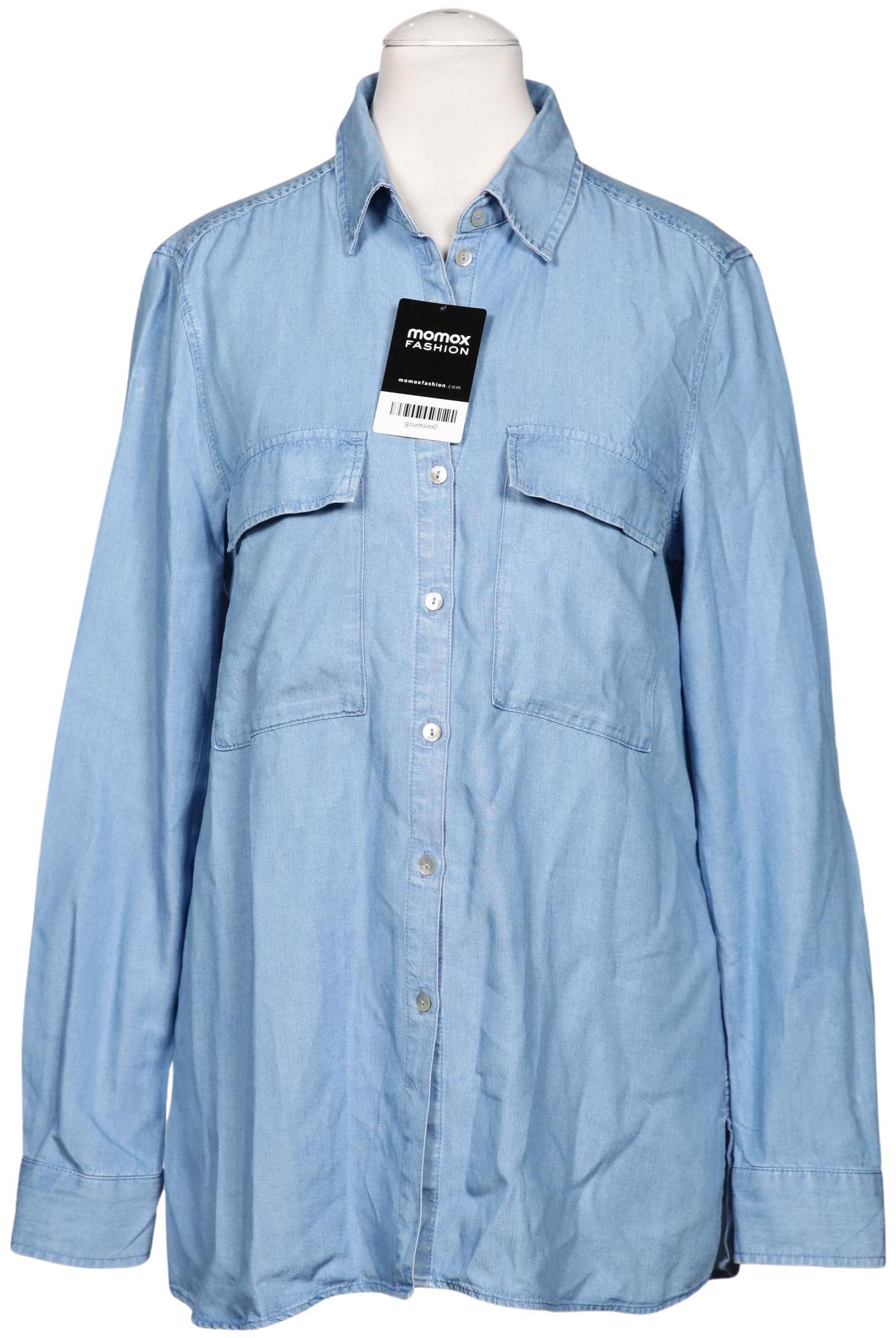

Massimo Dutti Damen Bluse, blau, Gr. 34