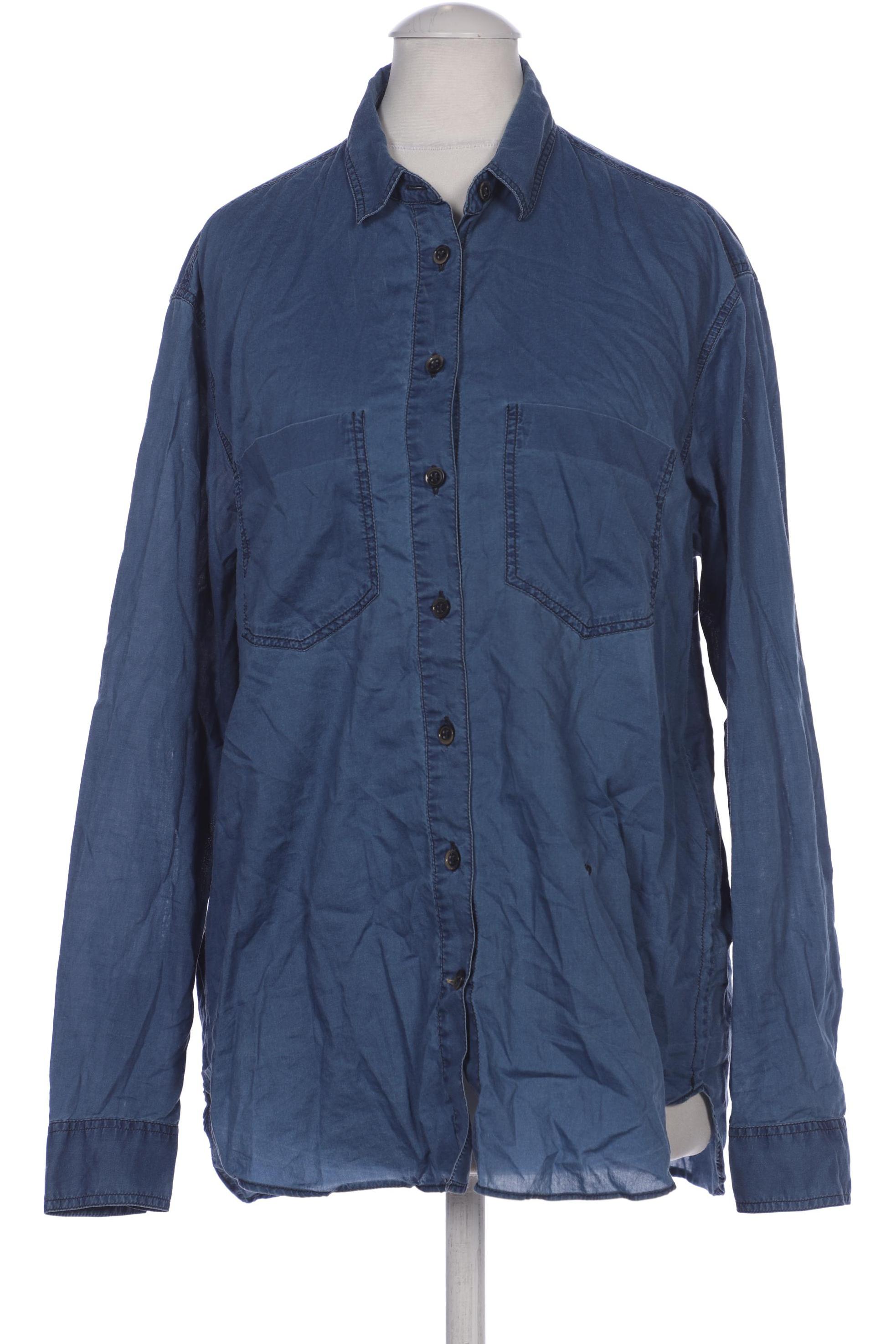 

Massimo Dutti Damen Bluse, blau, Gr. 36