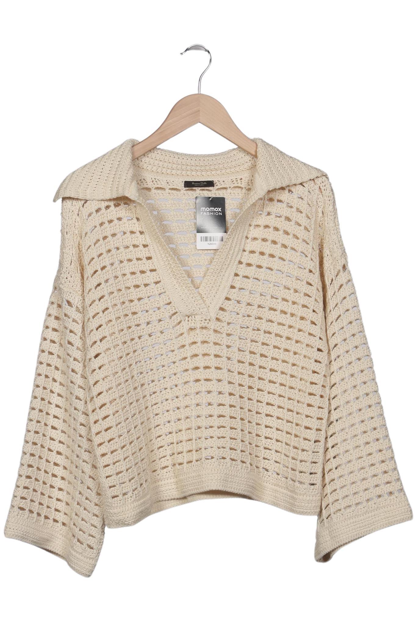 

Massimo Dutti Damen Pullover, beige, Gr. 36