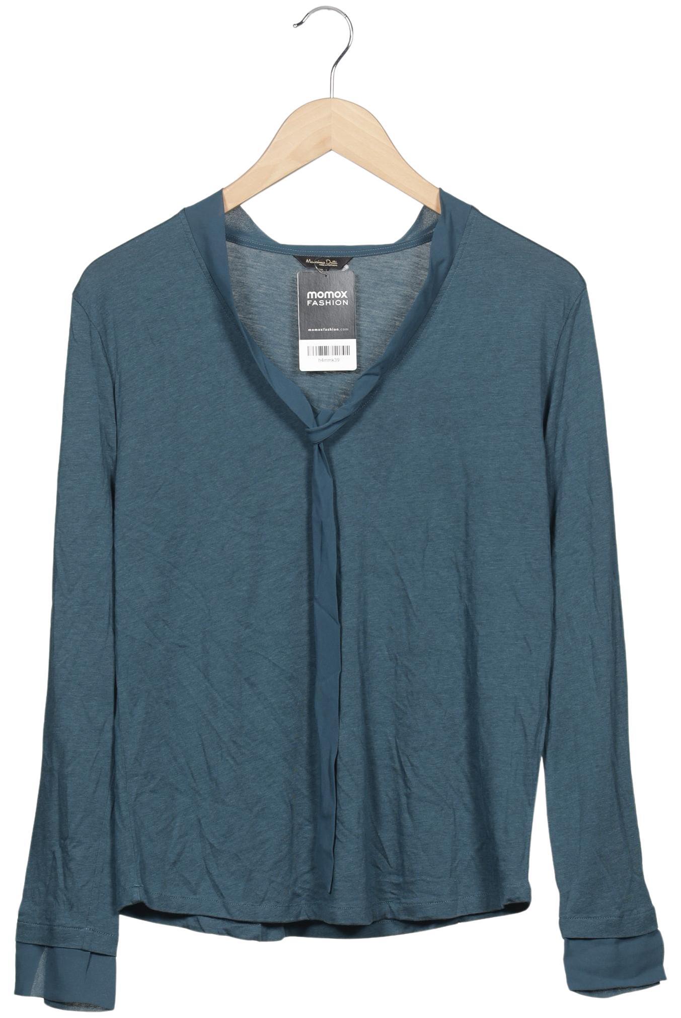 

Massimo Dutti Damen Langarmshirt, blau, Gr. 42