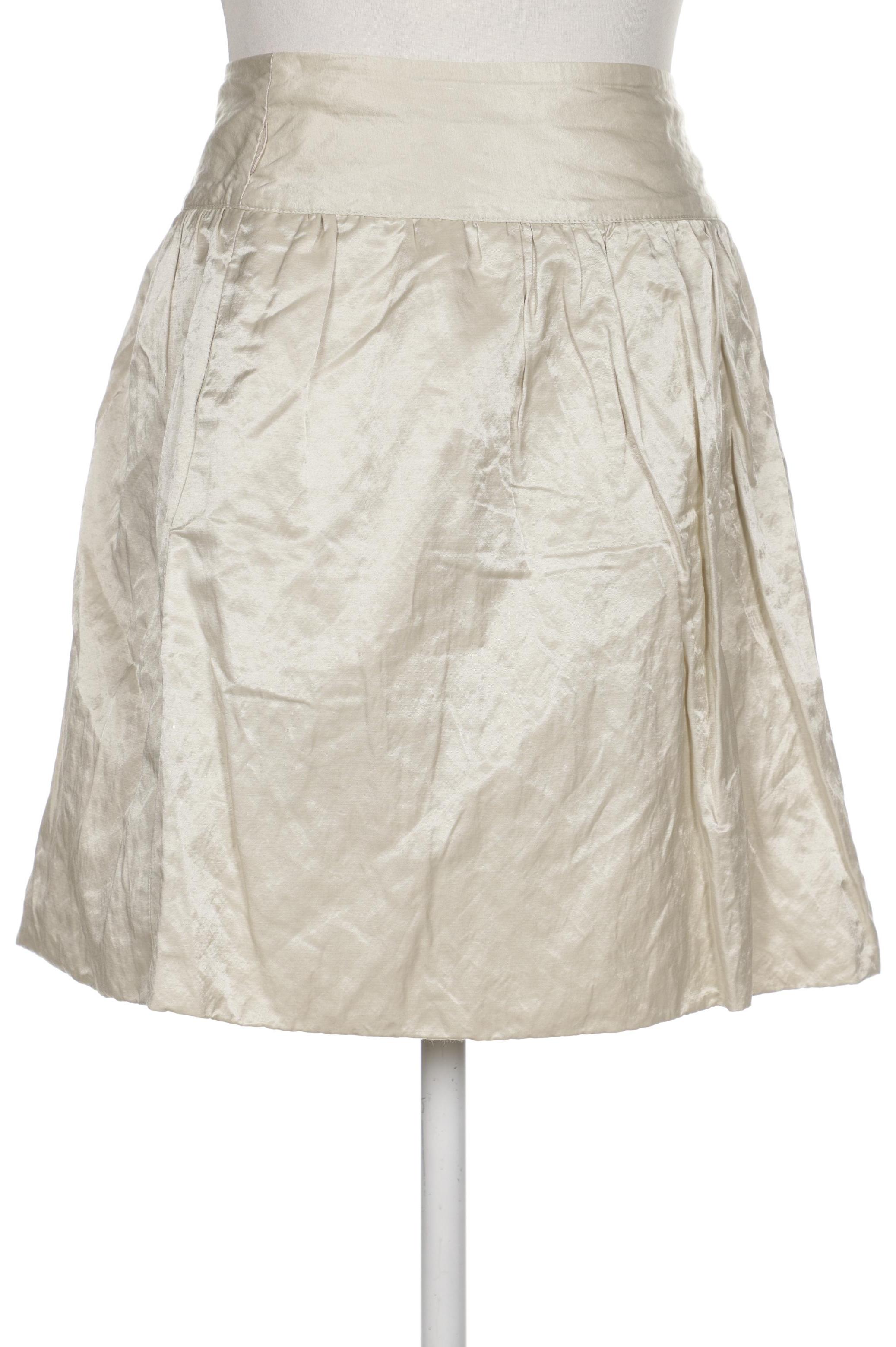 

Massimo Dutti Damen Rock, cremeweiß, Gr. 38