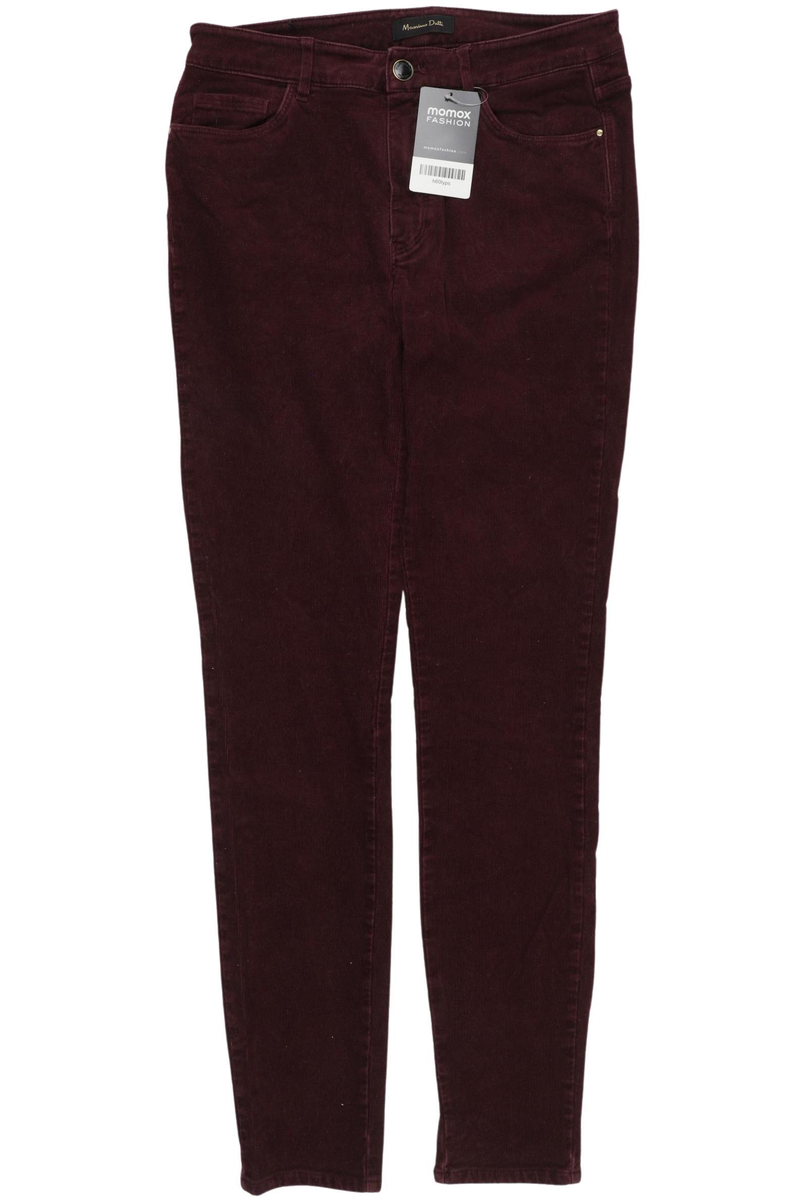 

Massimo Dutti Damen Stoffhose, bordeaux, Gr. 36