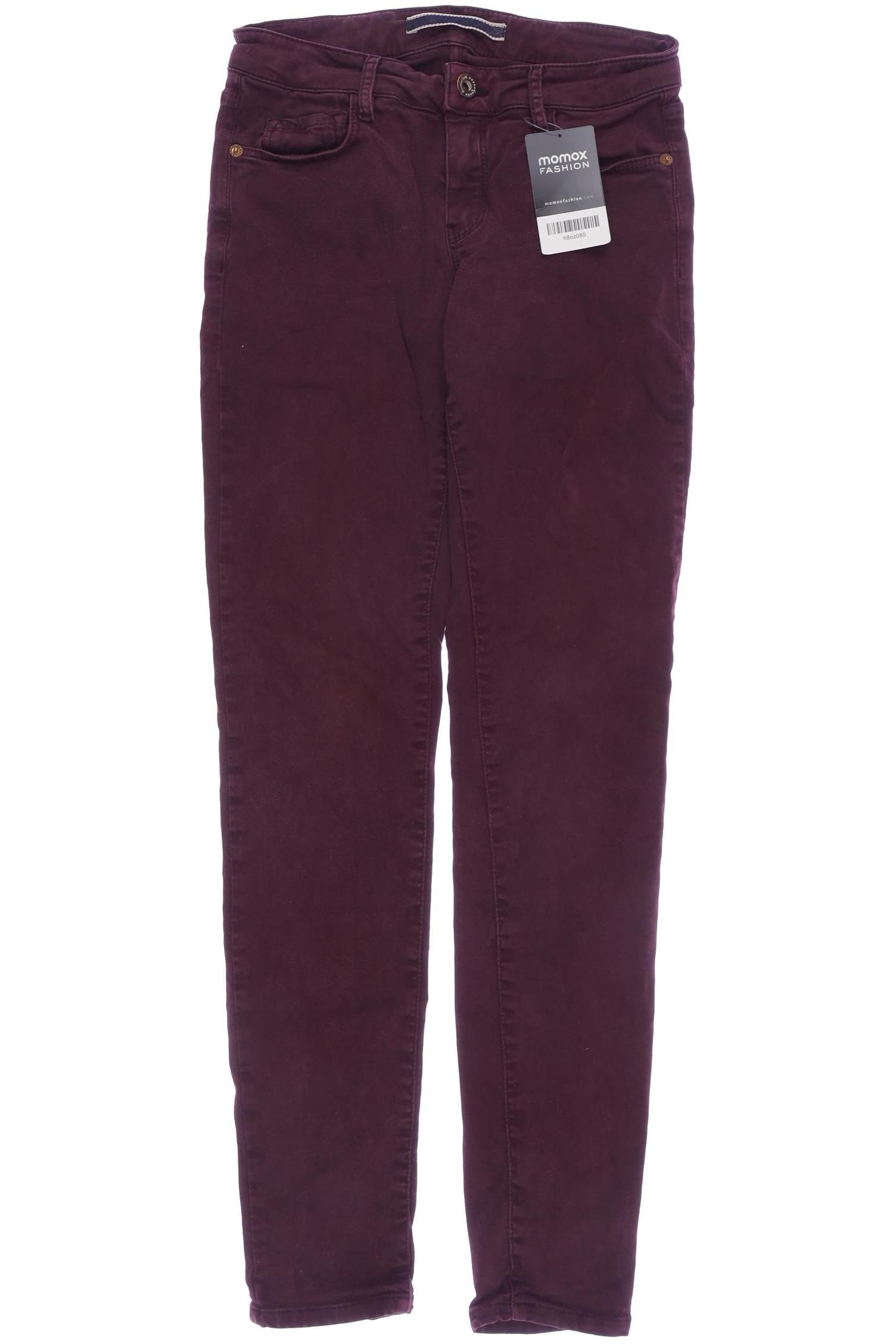 

Massimo Dutti Damen Jeans, bordeaux, Gr. 34