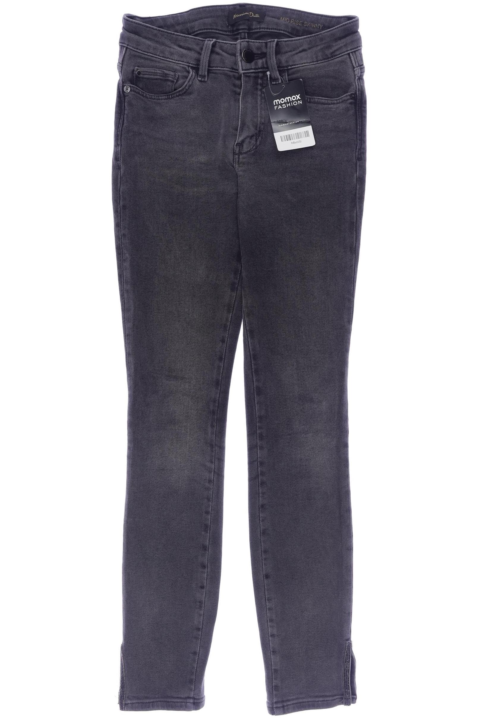 

Massimo Dutti Damen Jeans, grau, Gr. 25