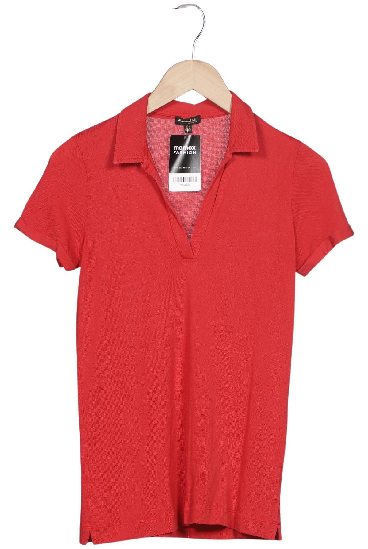 Thumbnail - Massimo Dutti Damen Poloshirt, rot, Gr. 34