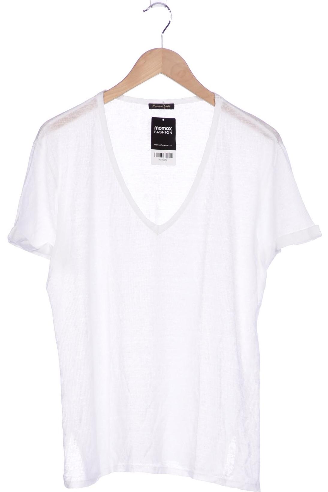 

Massimo Dutti Damen T-Shirt, weiß, Gr. 44