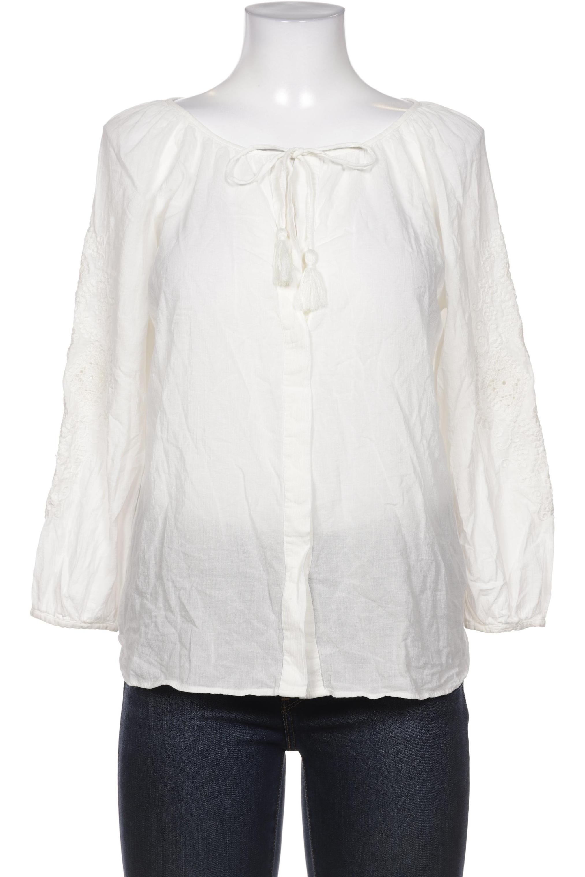 

Massimo Dutti Damen Bluse, weiß, Gr. 36