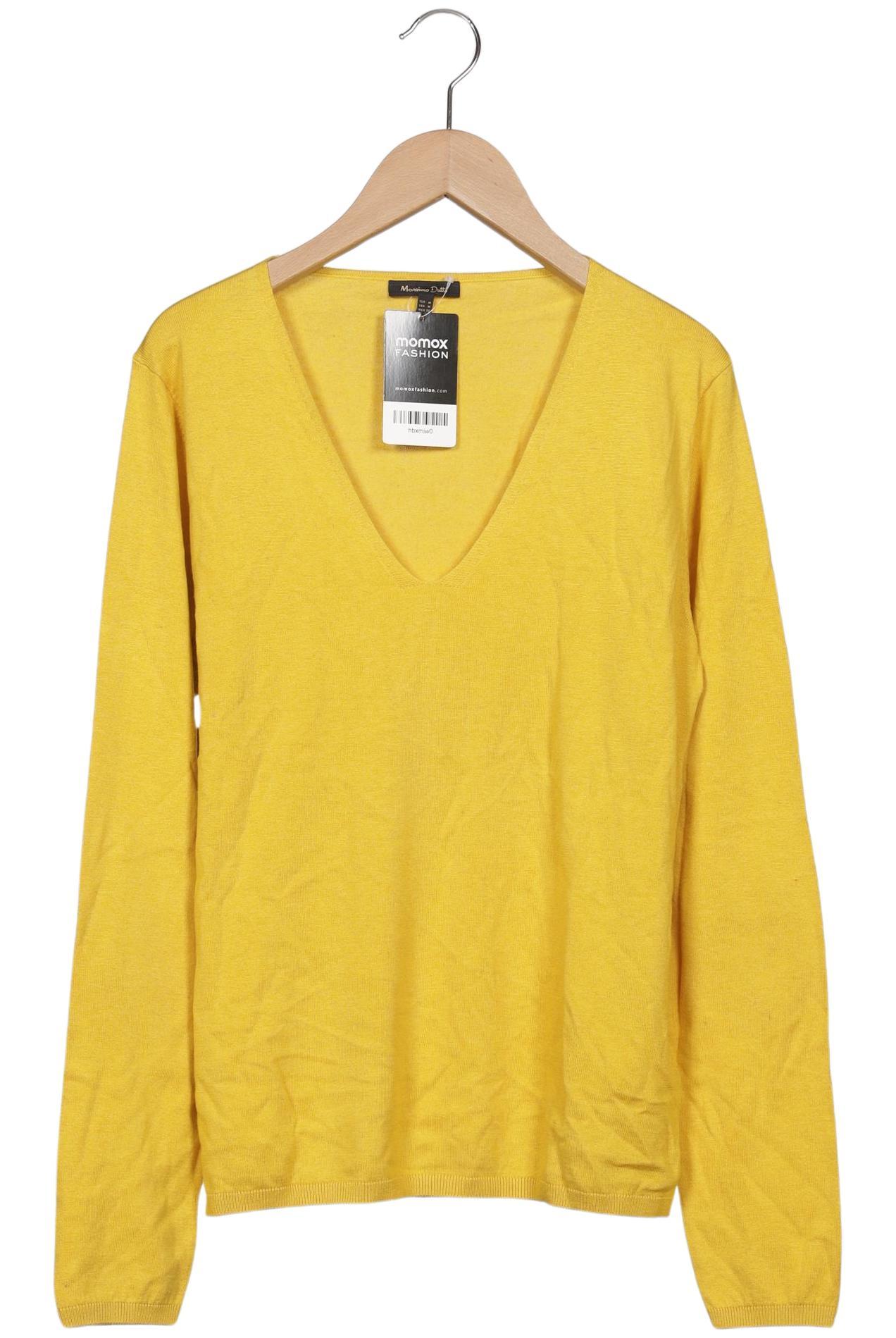 

Massimo Dutti Damen Pullover, gelb, Gr. 38