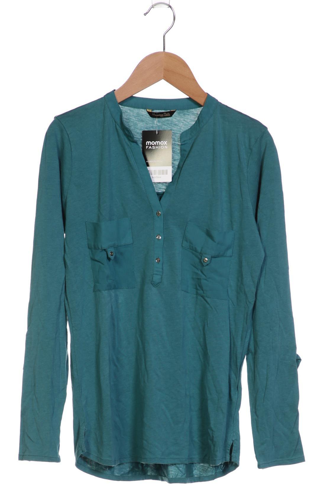

Massimo Dutti Damen Langarmshirt, türkis, Gr. 36