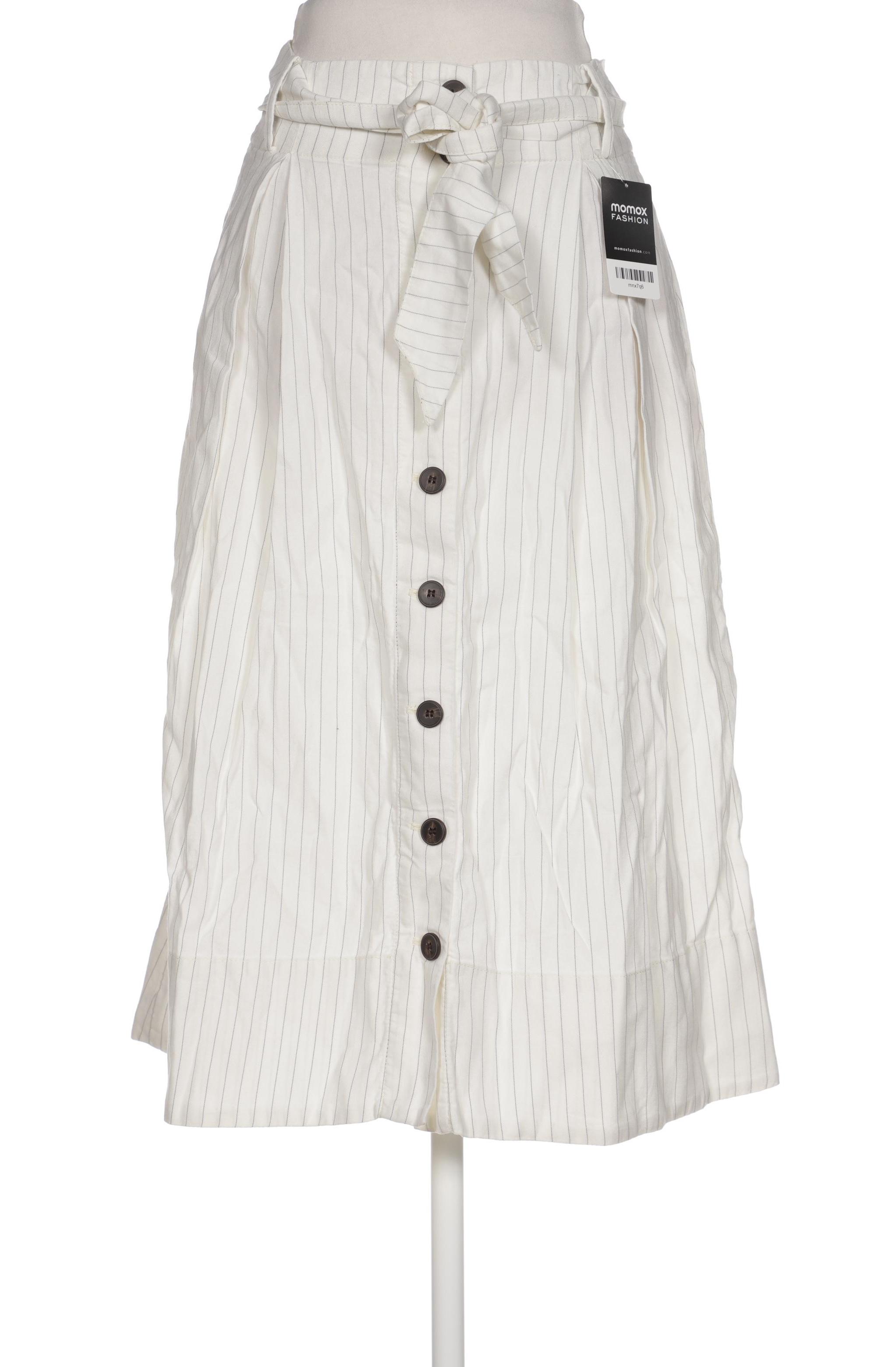 

Massimo Dutti Damen Rock, cremeweiß, Gr. 36